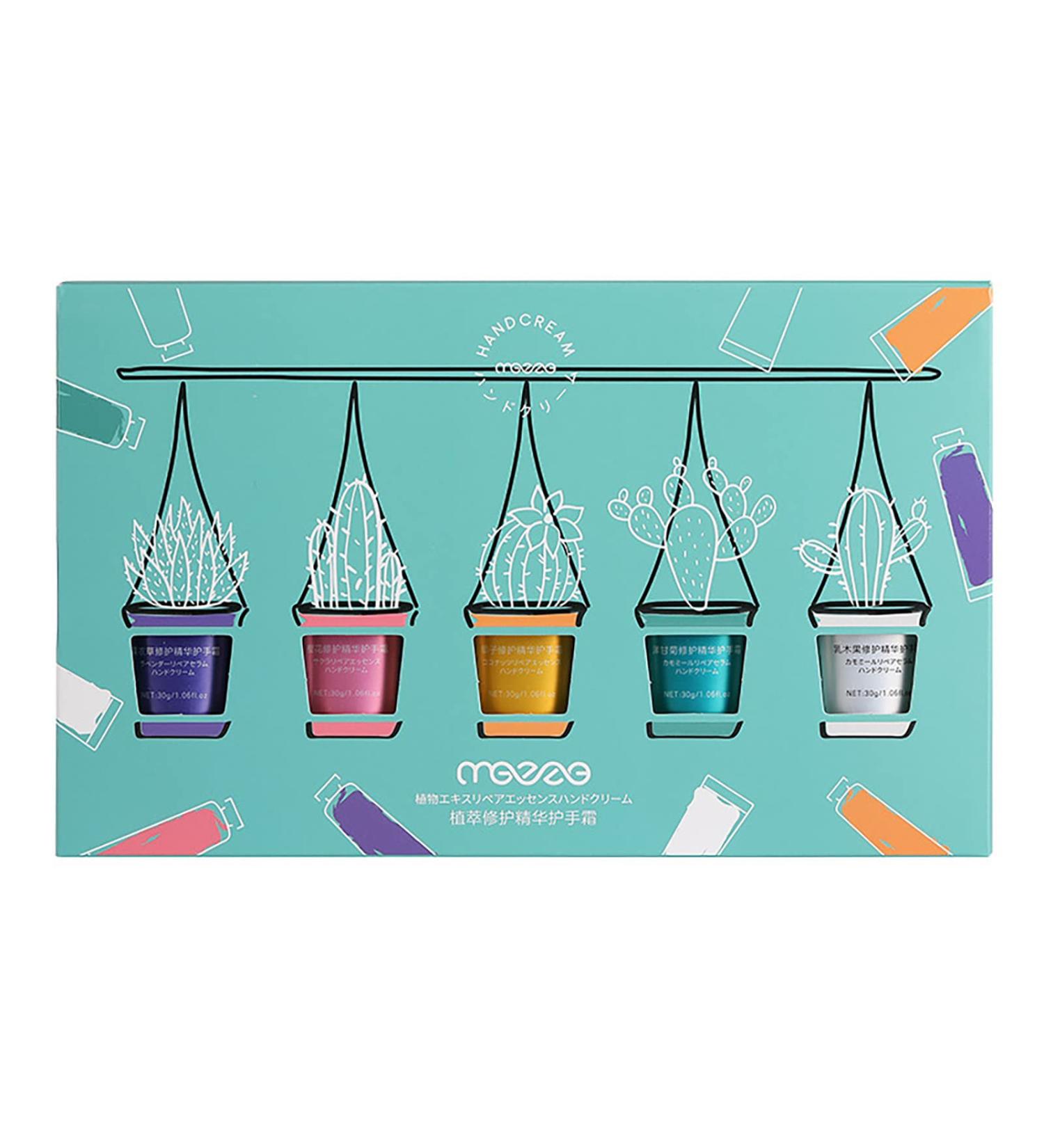 Vegan Plant Fragrance Hand Care Cream - 5pcs Mini Moisturizers for Dry Cracked Hands - Nourishing Formula for Soft Hands - Buy Online on GoSupps.com