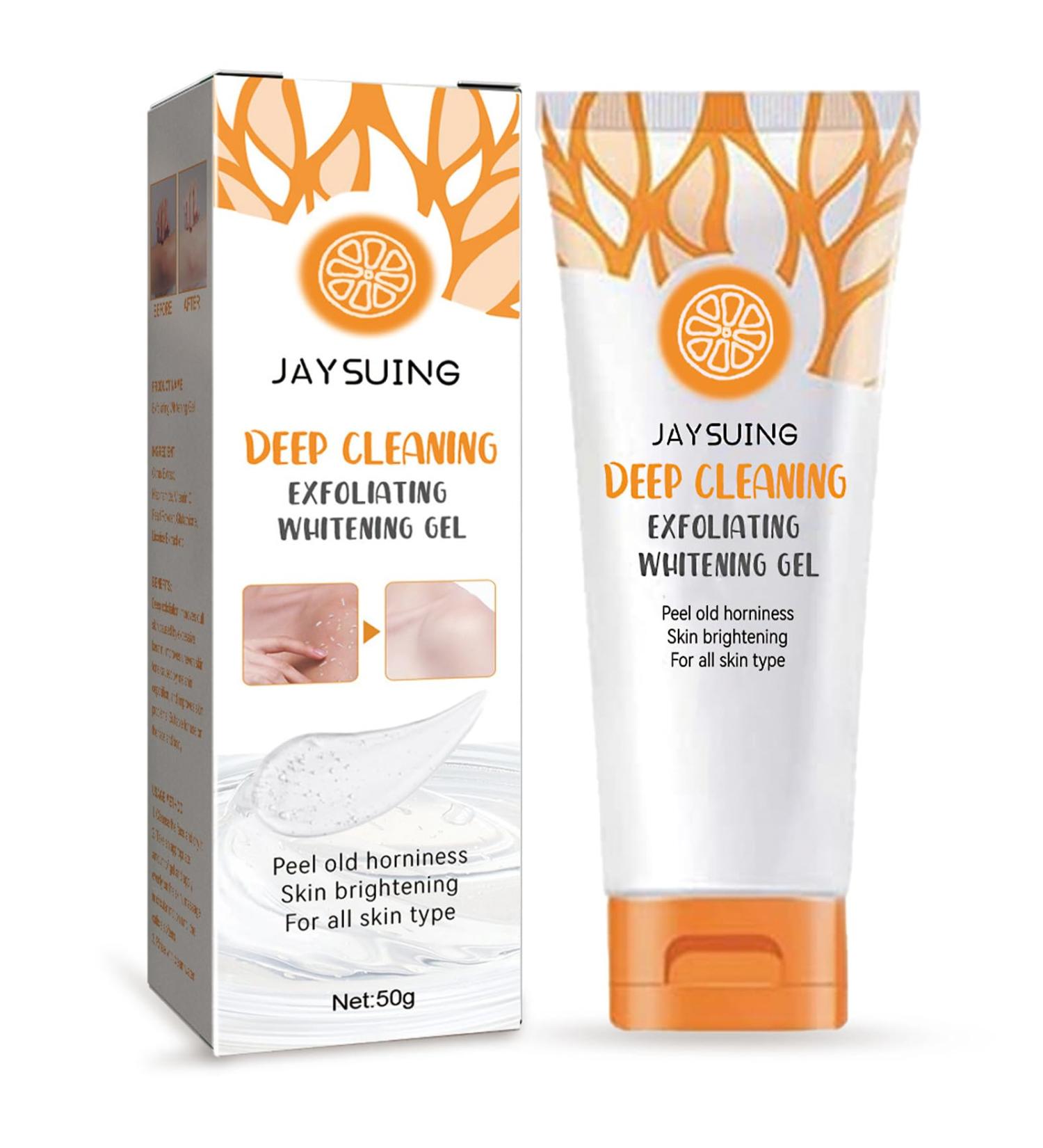 Citrus Vitamin C Exfoliating Gel Deep Cleaning Skin Exfoliator Fight Dullness Face Wash Moisturizing Natural Smoothing Soften Face Scrub Exfoliator Skin Tone Improving Exfoliator For All Skin Types - Buy Online on GoSupps.com