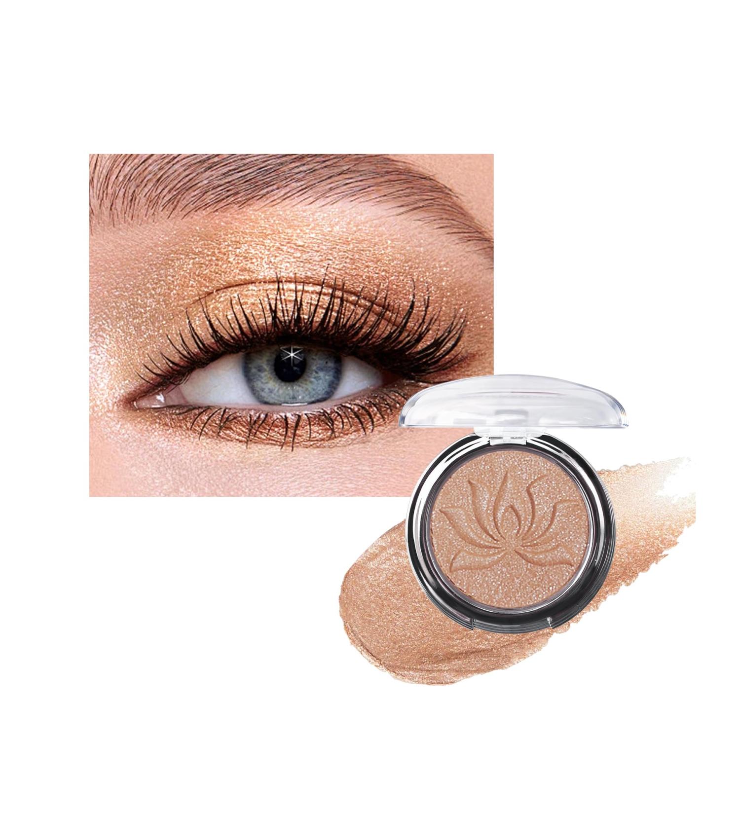  Lestpola Orange-Brown Glitter Eyeshadow Unique Diamond Shimmer Eyeshadow Palette Creamy Texture Long Lasting High Shine Waterproof Multi-purpose for Face and Eye - Buy Online on GoSupps.com