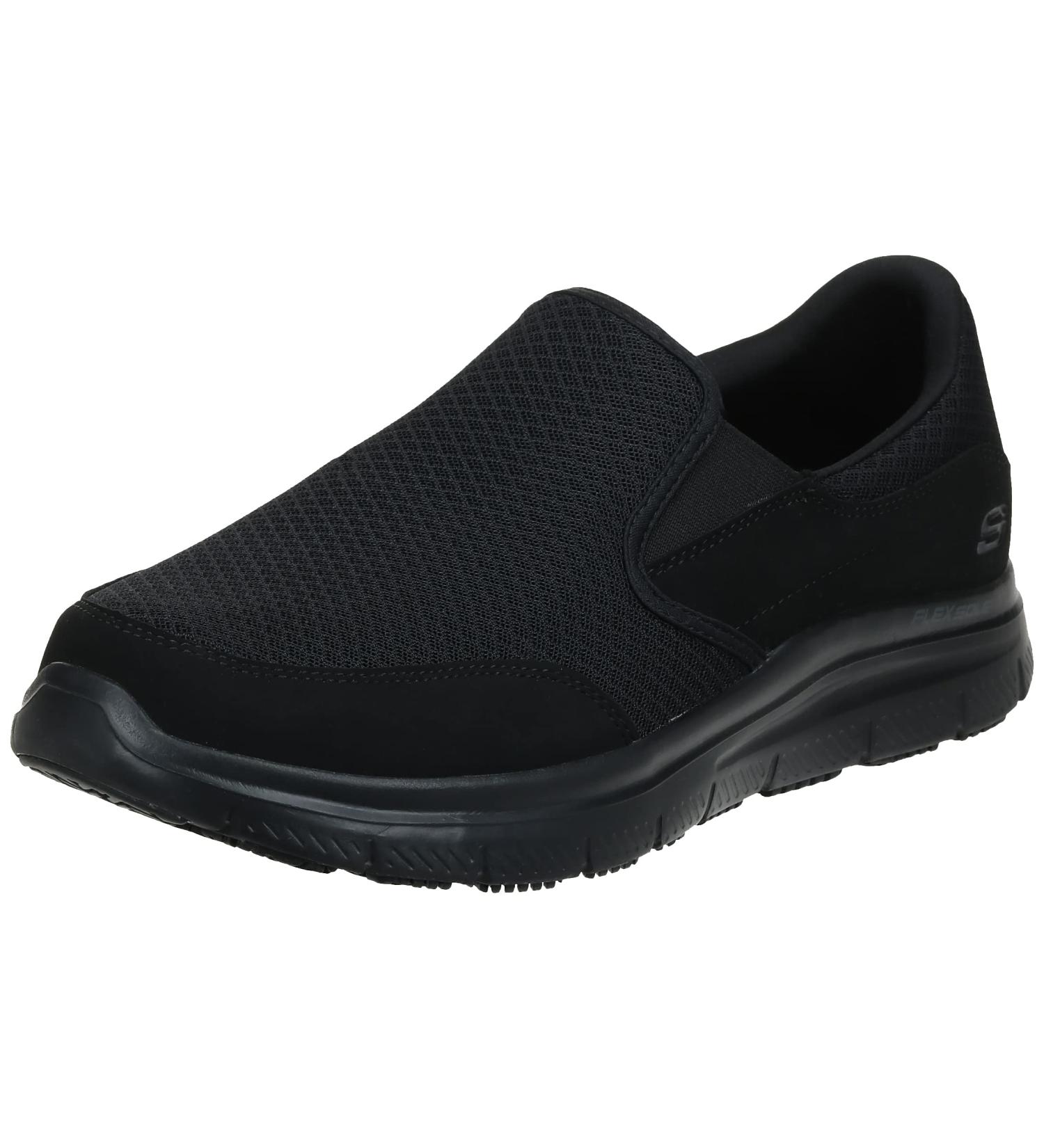 Skechers Men's Flex Advantage Sr Mcallen-m 10.5 Black - Comfortable Slip-Resistant Work Shoe - Buy Online on GoSupps.com