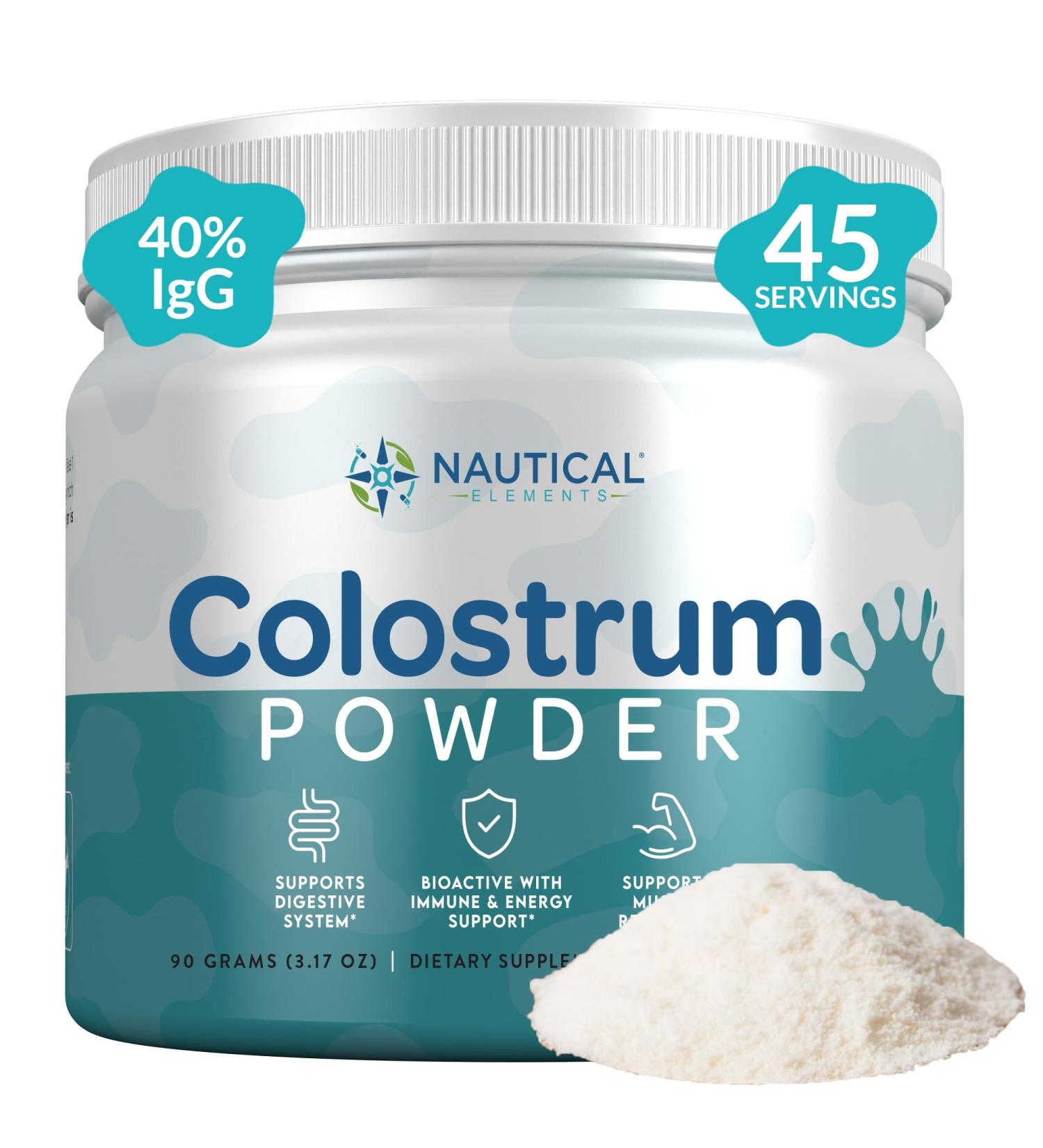 Colostrum Supplement Powder 90g 40% IgG 45 Servings | First 4-6 Hour Milking Grass-Fed Pasture Raised Unflavored Bovine Colostrum Supplement from Midwest USA Farm | Calostro Bovino 3.17 Ounce (Pack of 1) - Buy Online on GoSupps.com