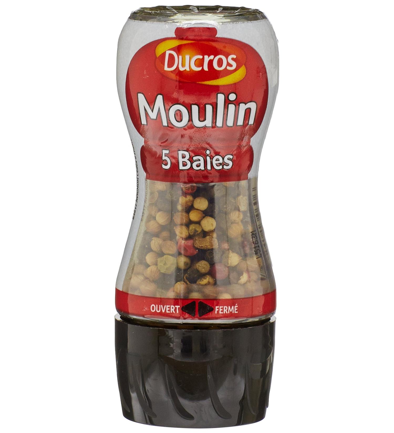 Ducros Pepper Mill with 5 Berries 24 g - Pack of 3 - Buy Online on GoSupps.com