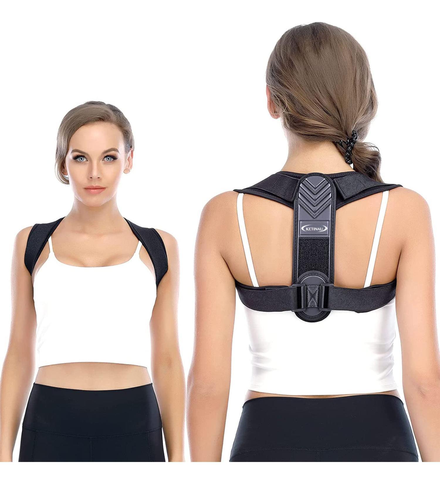 Posture Corrector for Men & Women - Adjustable Back Brace & Shoulder Support for Comfortable Clavicle Alignment - Buy Online on GoSupps.com