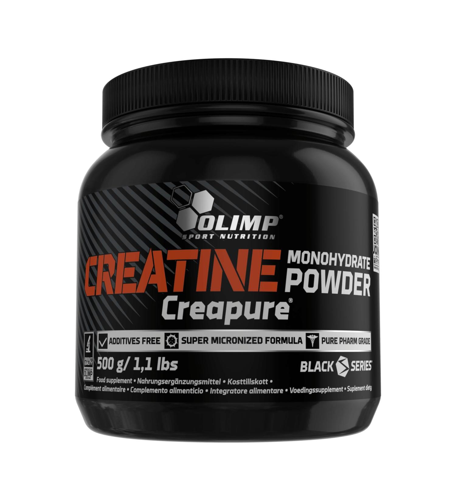Olimp Sport Nutrition Creapure Monohydrate Powder (500g) - 100% Pure Micronized Creatine for Optimal Performance - Buy Online on GoSupps.com