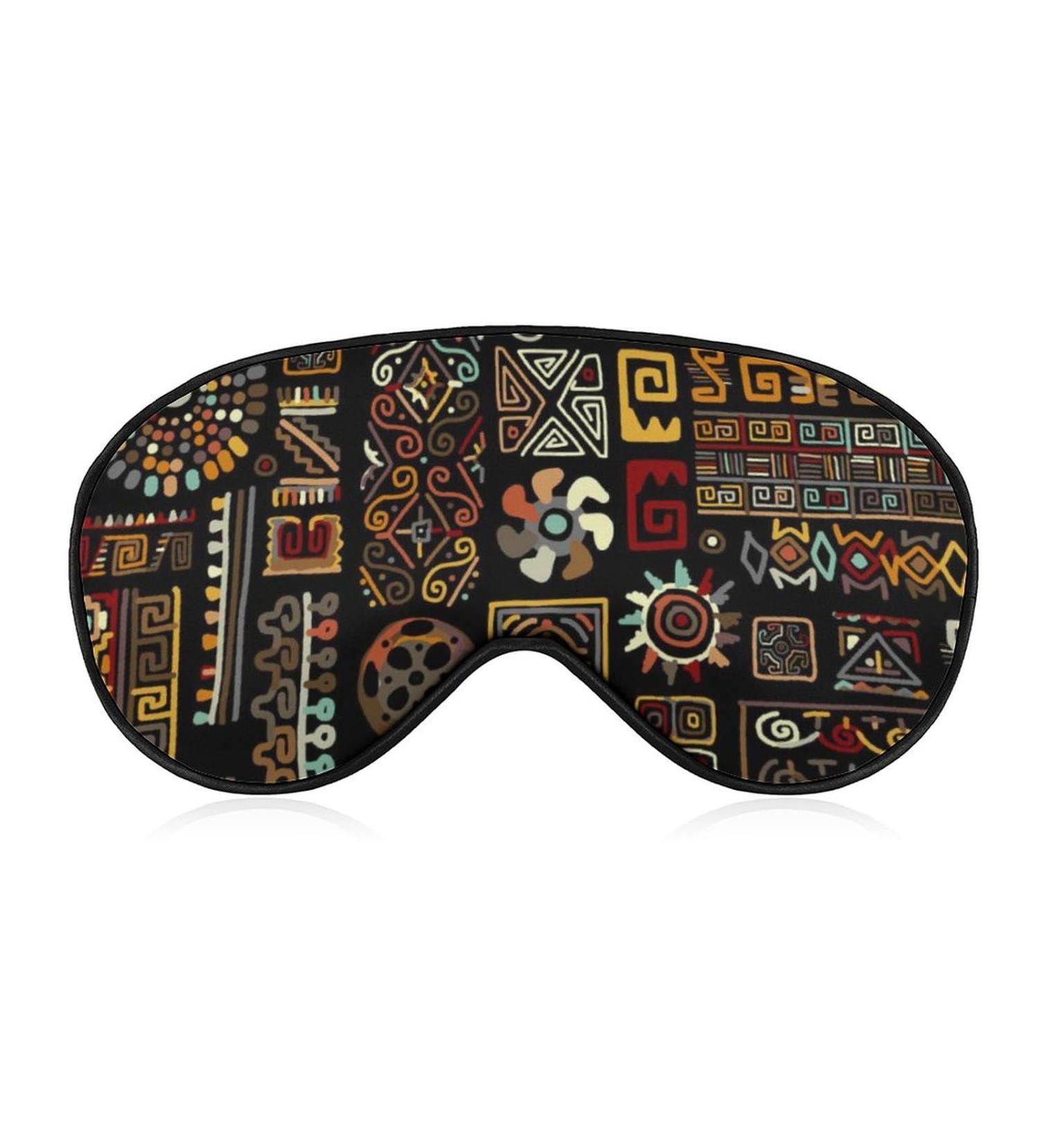 Handmade Ethnic Sleep Mask with Adjustable Strap - Block Light for Night Sleep and Travel - Men and Women - Buy Online on GoSupps.com