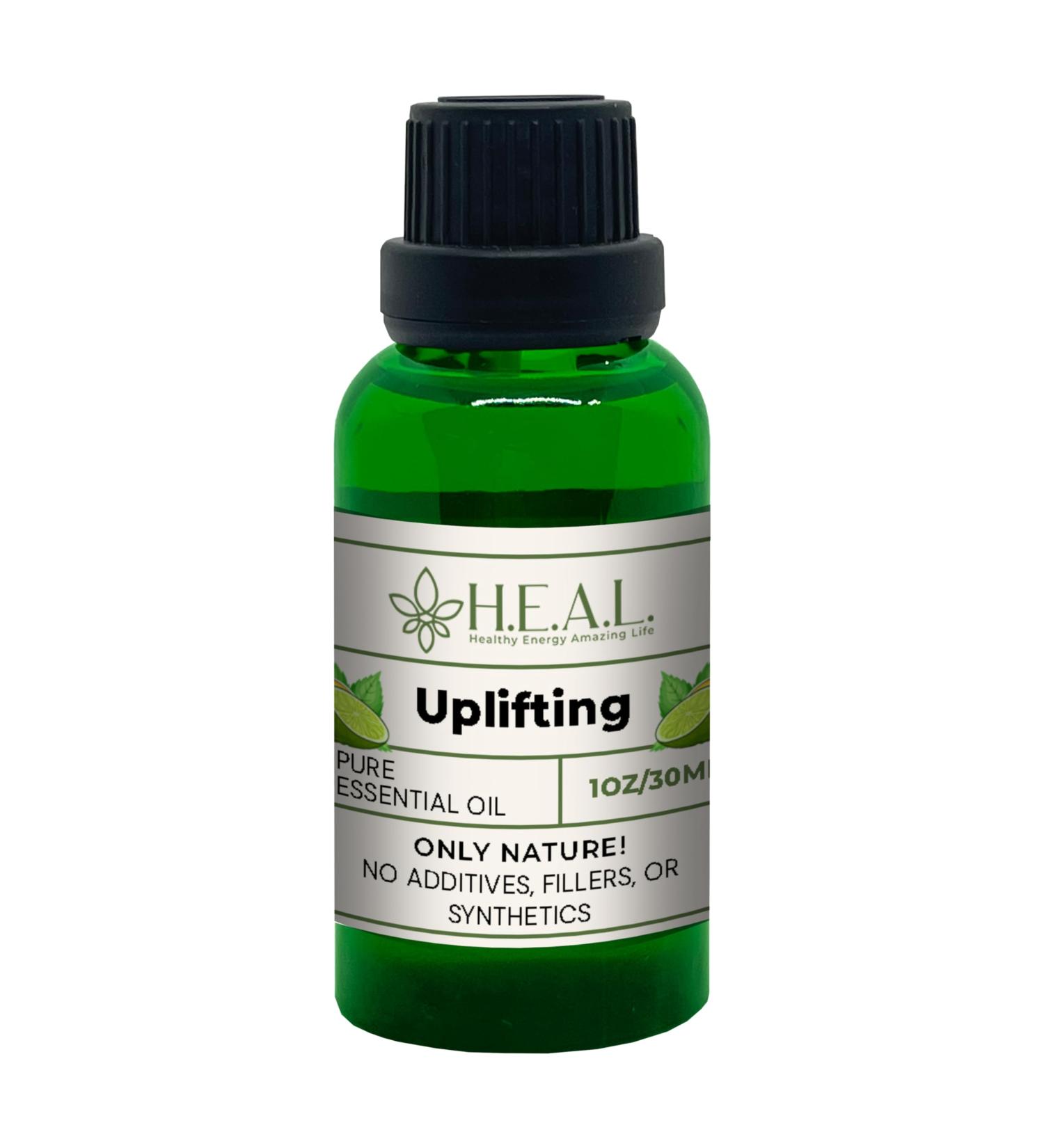 H.E.A.L.'s Uplifting Essential Oil Blend Lemon Lime & Peppermint 1oz - Buy Online on GoSupps.com