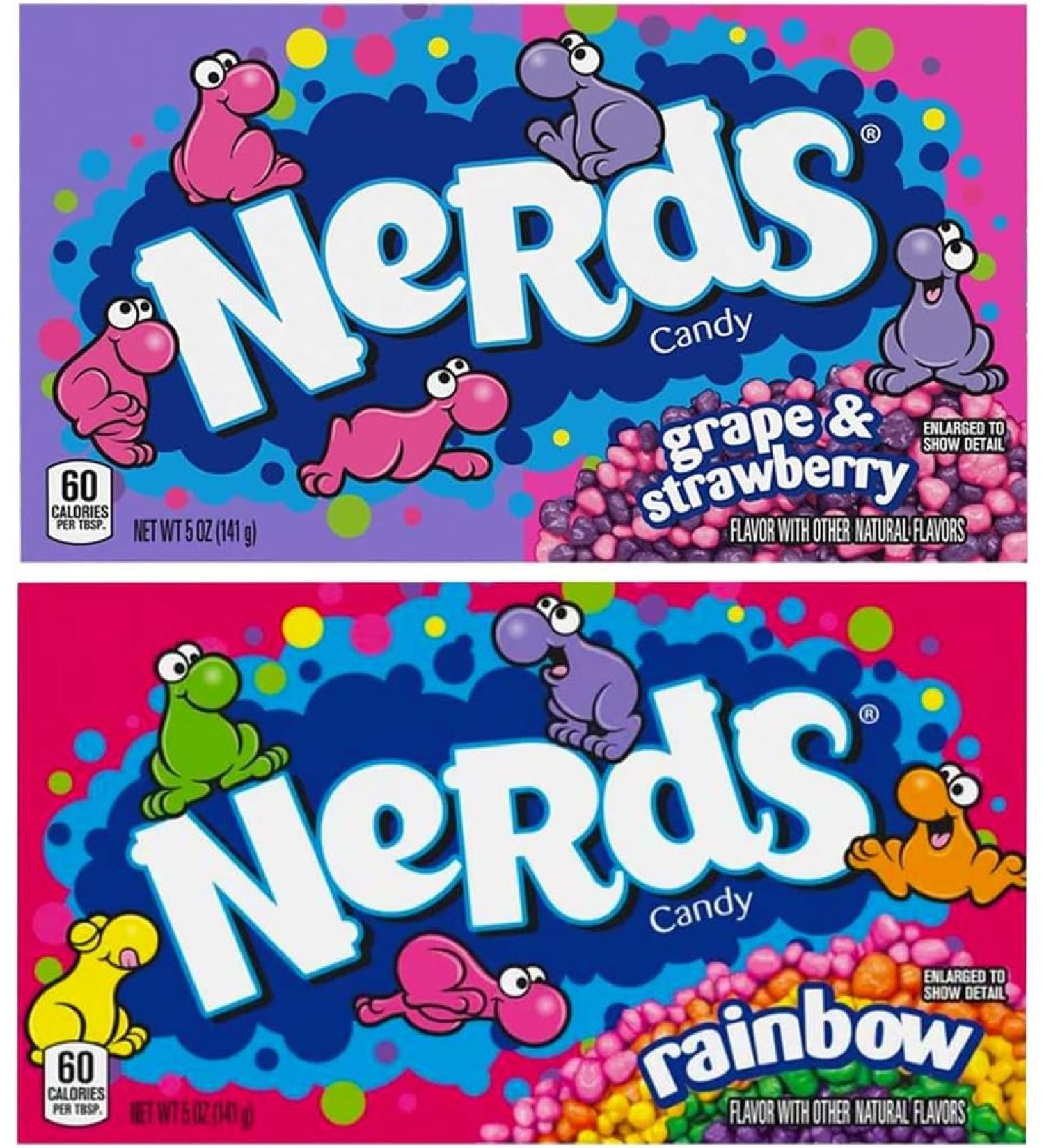 Nerds Candy American Sweets Mix Bundle Grape & Strawberry - 5 Oz - Buy Online on GoSupps.com