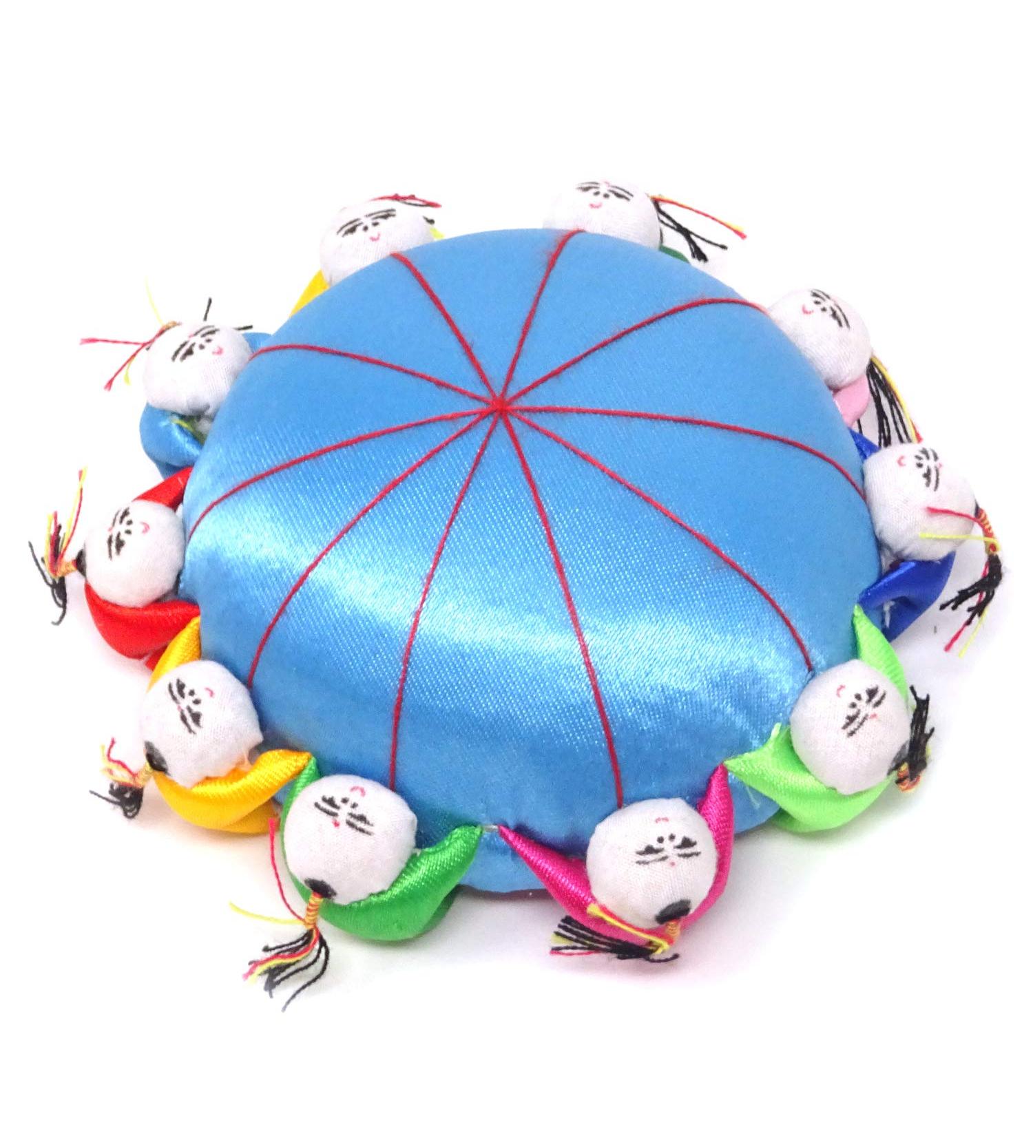 Honbay Handmade Chinese Traditional Style Needle Pin Cushion with 10 Kids (Blue) - Buy Online on GoSupps.com