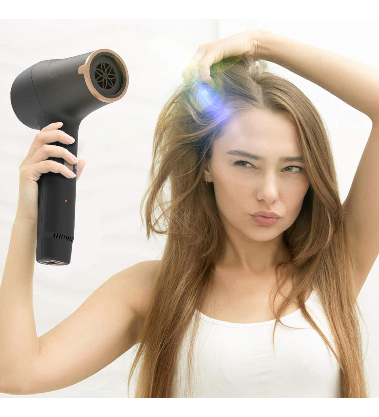Portable Cordless Hair Dryer Wireless Hair Dryers Hot & Cold Air Rechargeable DC Motor Blow Dryer for Kids Indoor & Outdoor Travel - Buy Online on GoSupps.com