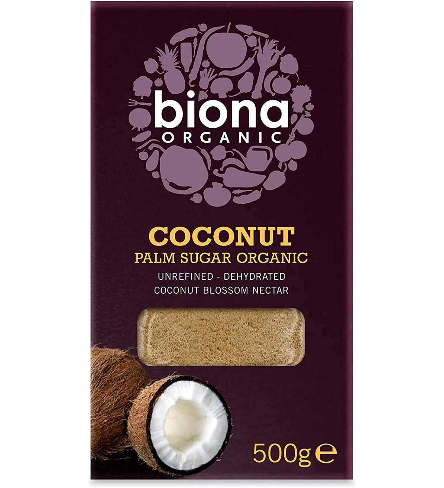 NIL Biona Organic Coconut Palm Sugar 500 g. 500g - Buy Online on GoSupps.com