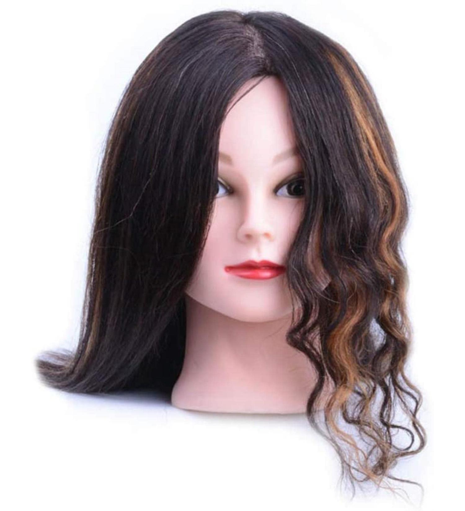 16 Inch Tailor Puppet Female Mannequin Head - Hairdresser Training Stand | Cosmetology Bust in Color1 - Buy Online on GoSupps.com