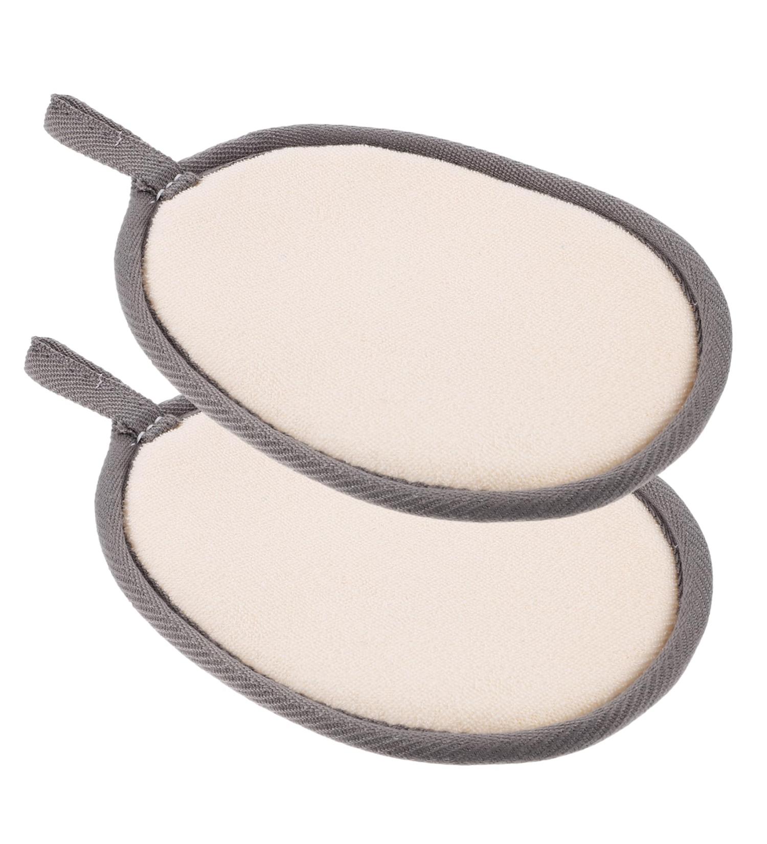Healeved 2pcs Exfoliating Bathing Shower Loofah Sponge - Body Scrubber for Smooth Skin | Fast International Shipping - Buy Online on GoSupps.com