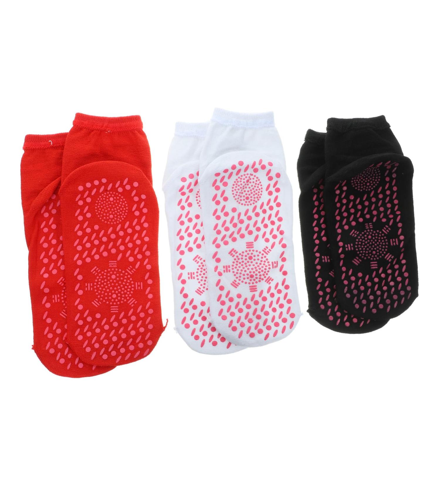 ToddMomy Self-Warming Socks - 6 Pairs of Unisex Foot Warmers for Women & Kids | Cozy Cotton Massage Slippers - Buy Online on GoSupps.com