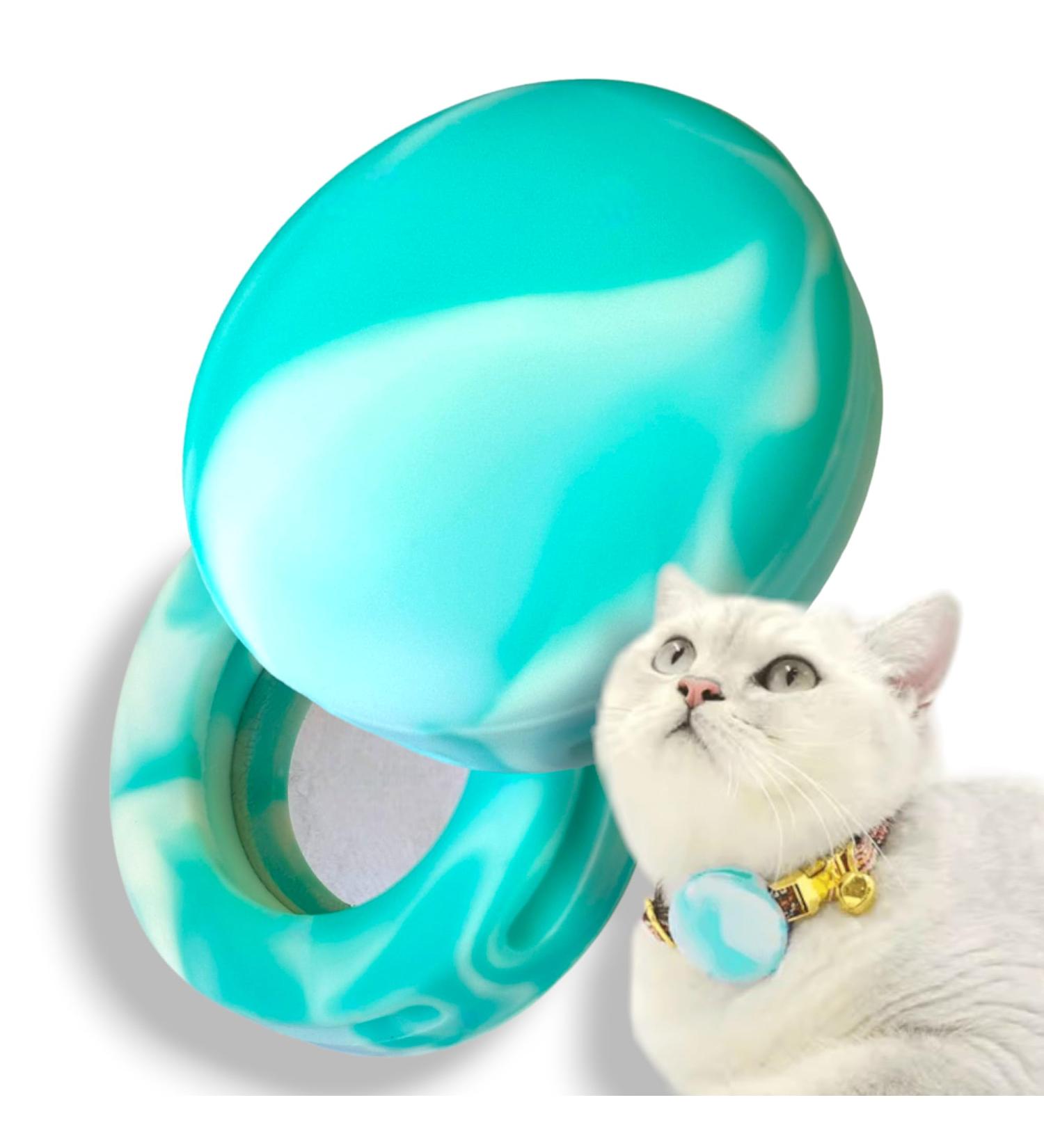 Moosh Silicone AirTag Holder for Dogs & Cats | Stylish & Safe Pet Tracker Accessory in Ice Cream Color - Buy Online on GoSupps.com