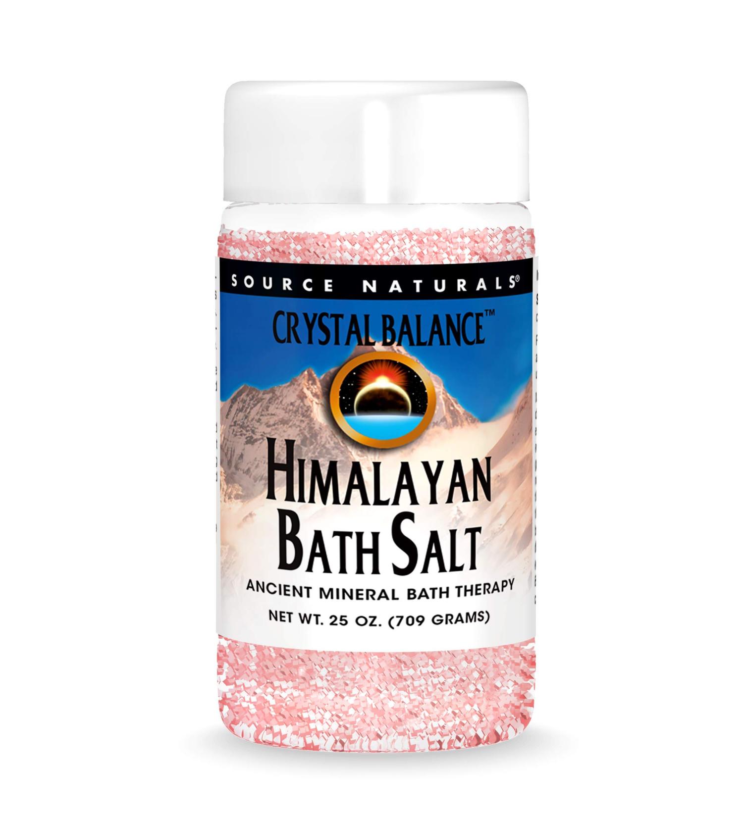 Source Naturals Crystal Balance Himalayan Bath Salt 25 Oz - Ancient Mineral Bath Therapy - Buy Online on GoSupps.com