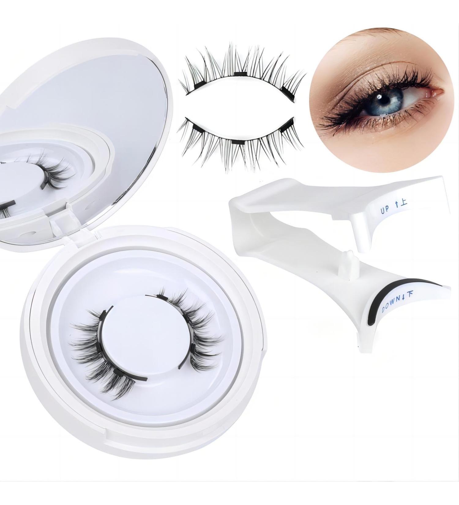 Magnetic Eyelashes Natural Look with Applicator Reusable Magnetic Eyelashes No Glue Needed Magnetic Eyelashes Magnetic Lashes Kit Easy to Wear and Remove - Buy Online on GoSupps.com