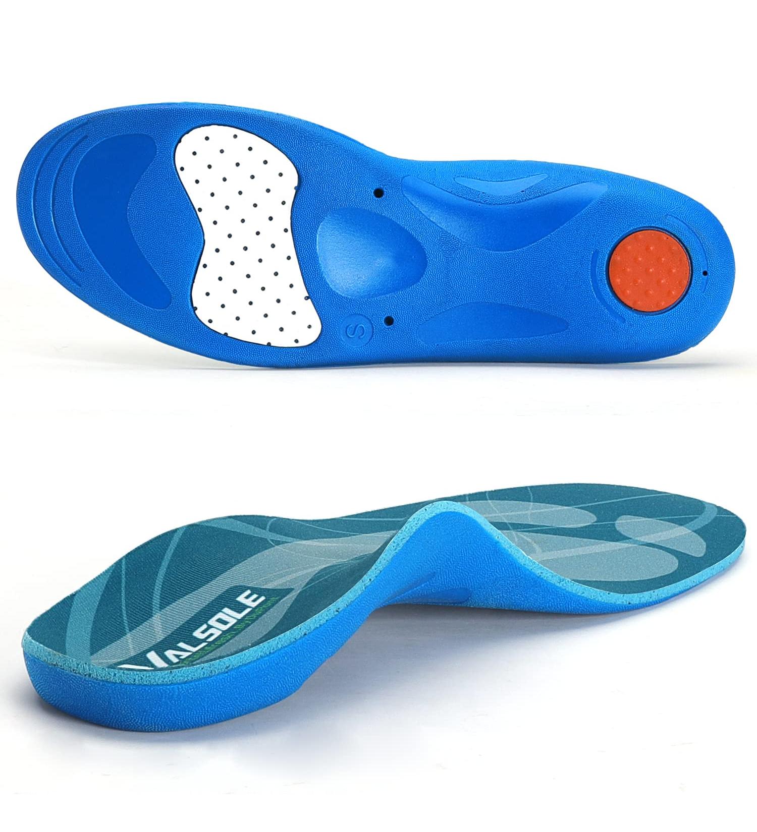 Plantar Fasciitis Arch Support Insoles for Women | Comfort Gel Orthotics for Metatarsalgia & Flatfoot | Pain Relief Insoles - EU Size 35-37 (24cm) - Green - Buy Online on GoSupps.com