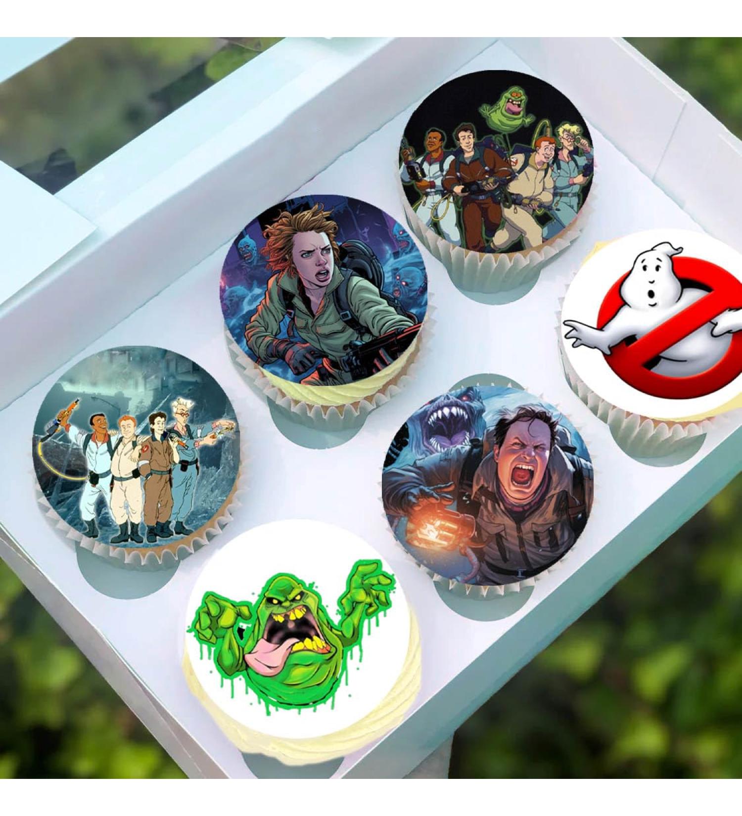 Pre-Cut Ghostbusters 2A Edible Stand up Wafer Paper Cupcake Toppers Cake Decorations Birthday Party (12) - Buy Online on GoSupps.com