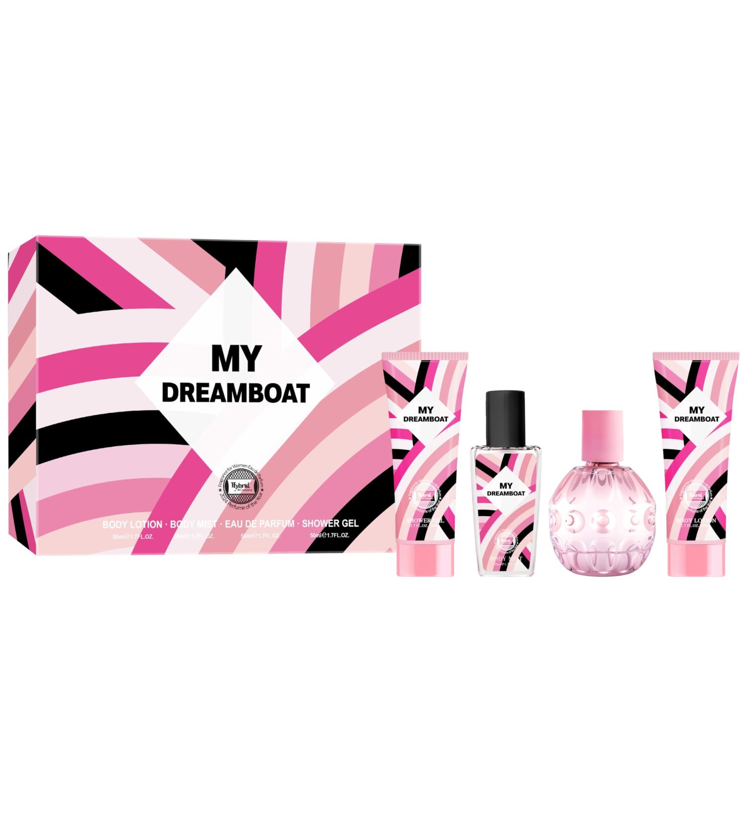 Hybrid & Company My Dreamboat Next 4Pcs Gift Set For Women 50ml-Perfume&50ml-Mist&50ml-Bodylotion&50ml-Shower Gel - Buy Online on GoSupps.com