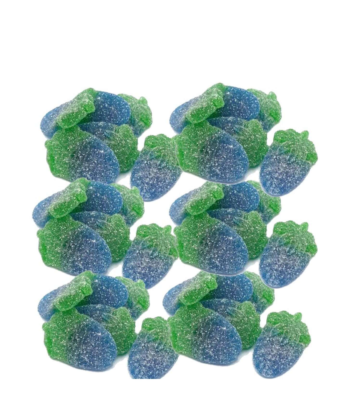 Fizzy Blue Raspberry Flavour Sour Jelly Sweets 500g - Buy Online on GoSupps.com