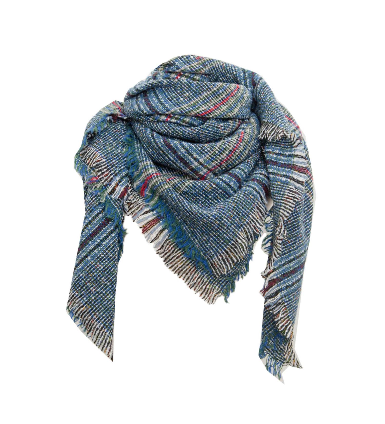 Luxury Blue Triangle Women's Schal - Elegant Winter Wrap Scarf for Ultimate Comfort - Buy Online on GoSupps.com