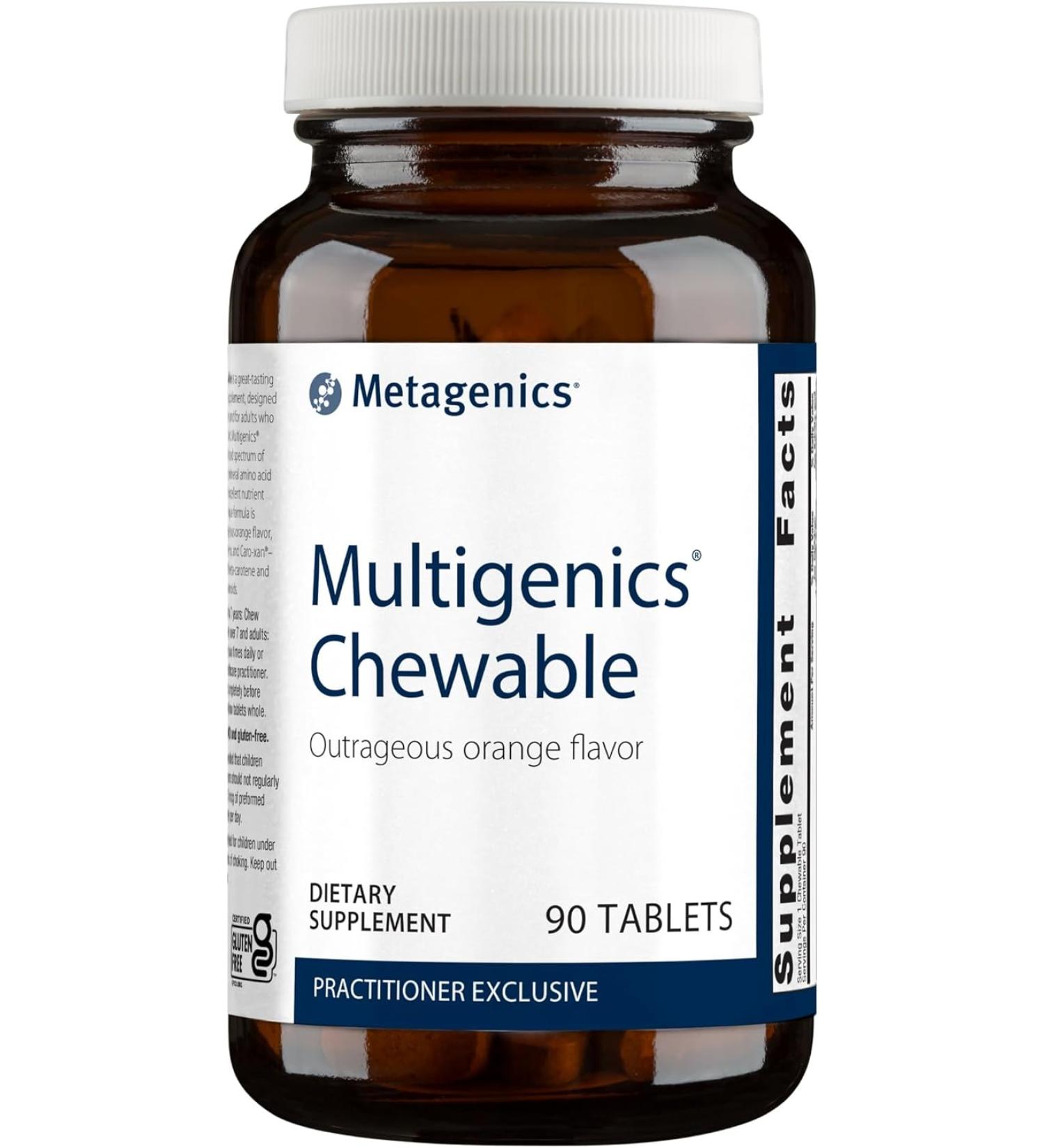 Metagenics Multigenics Chewable - Orange - 90 Tablets - Buy Online on GoSupps.com