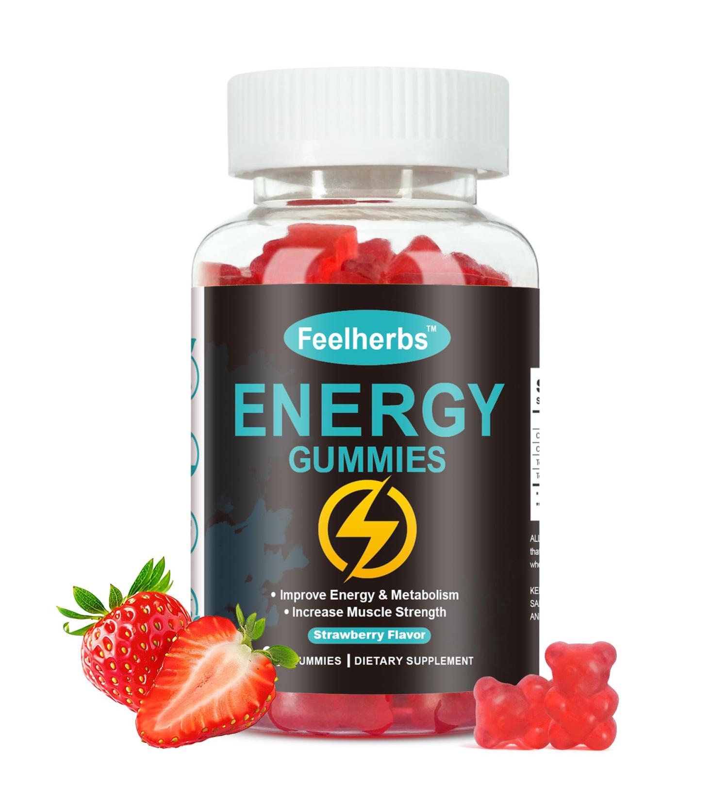 Creatine Energy Gummies for Women & Men 60 Count Caffeine Free Energy Chews Gummy for Running Sports & Pre Workout Support - Buy Online on GoSupps.com