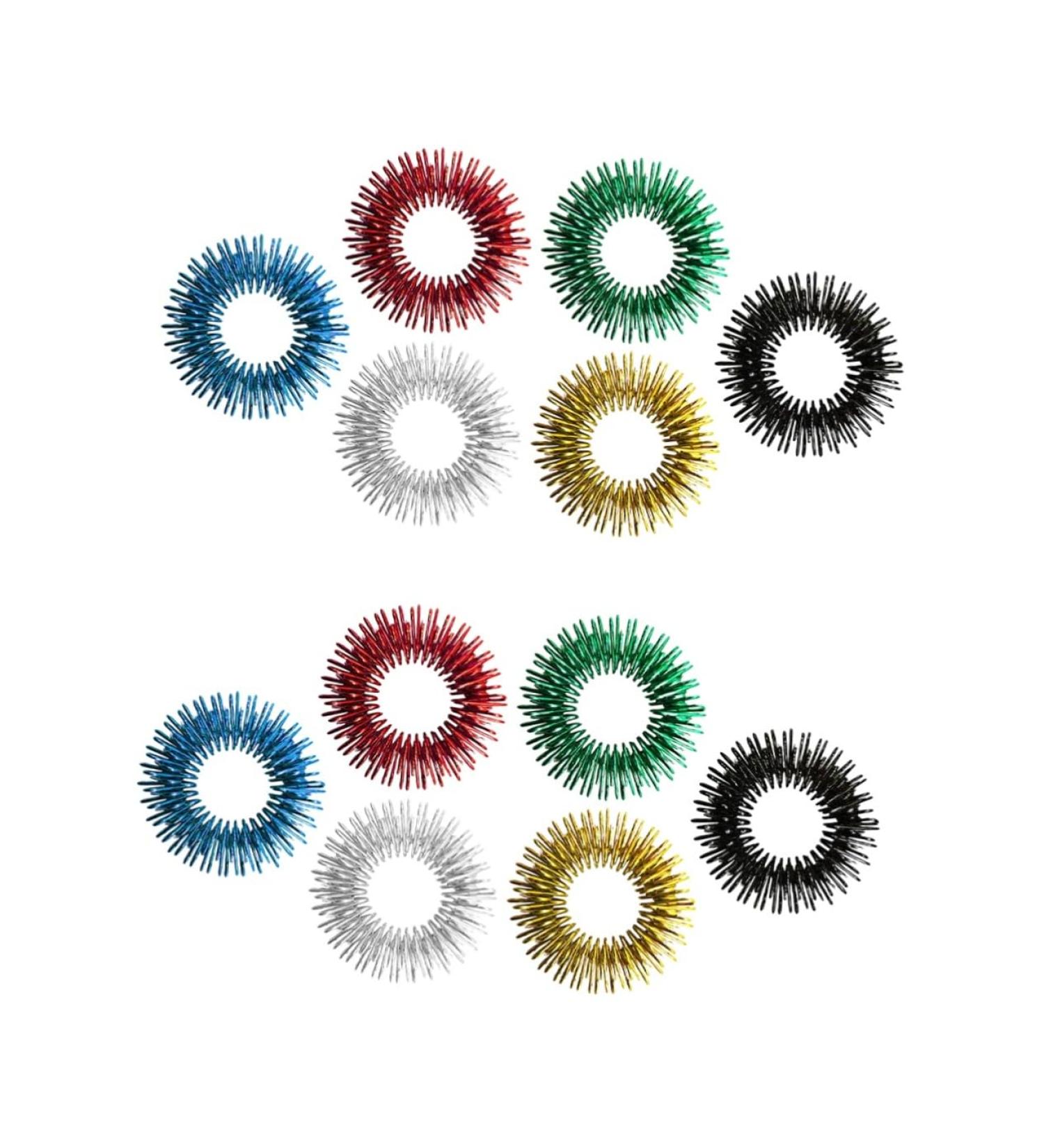 Buy Gleavi 12 STK Acupressure Finger Rings - Finger Massage Gear for Kids & Adults | International Shipping - Buy Online on GoSupps.com
