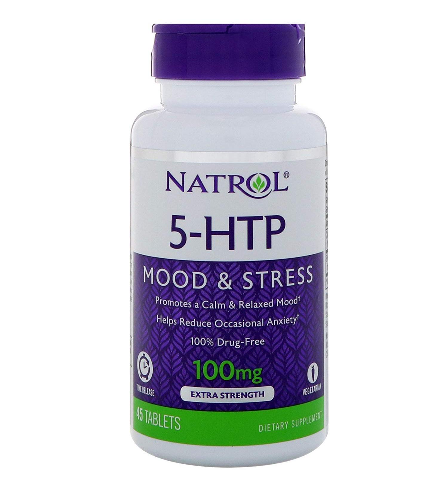 Natrol 5-HTP Time Release Extra Strength 100 mg 45 Tablets