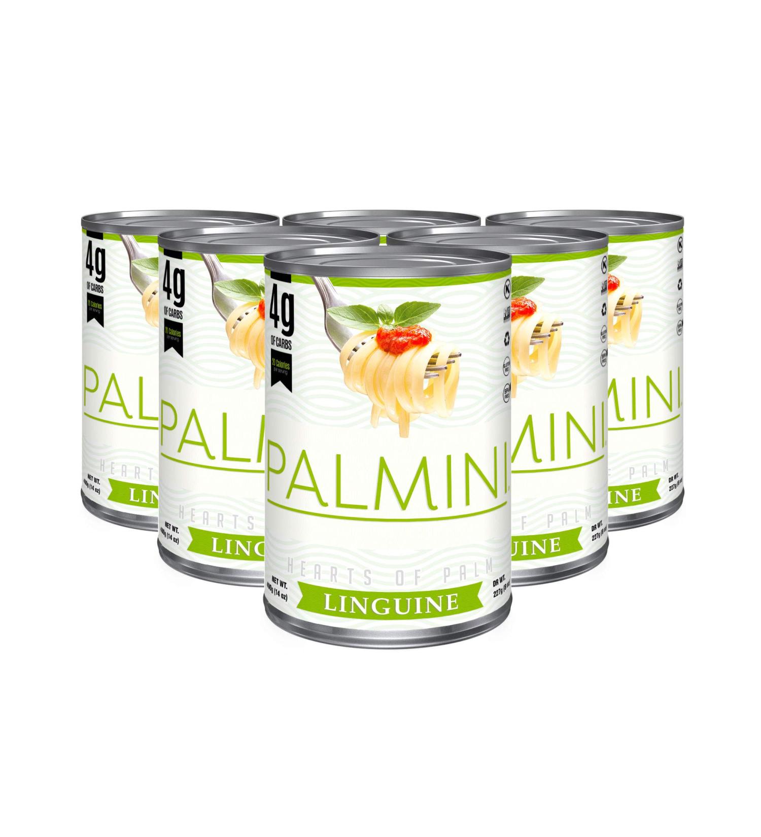 Palmini Low Carb Linguine - 4g Carbs - Shark Tank Featured Hearts of Palm Pasta | 14oz (Pack of 6) - Buy Online on GoSupps.com