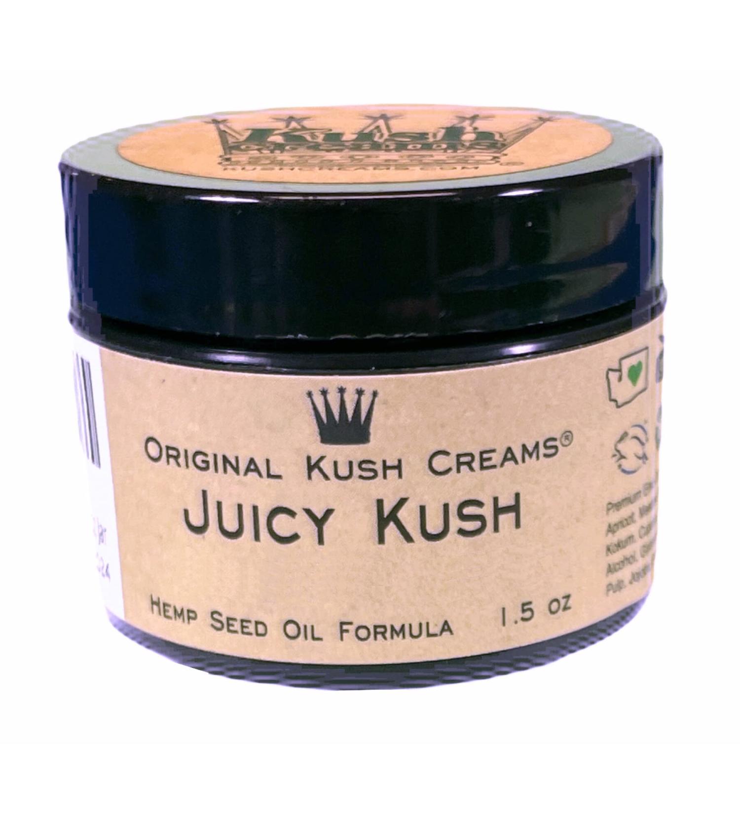 Kush Creams Juicy Kush Emu & Hemp Oil Infused Topical Relief Cream - 1.5 oz Jar - Buy Online on GoSupps.com