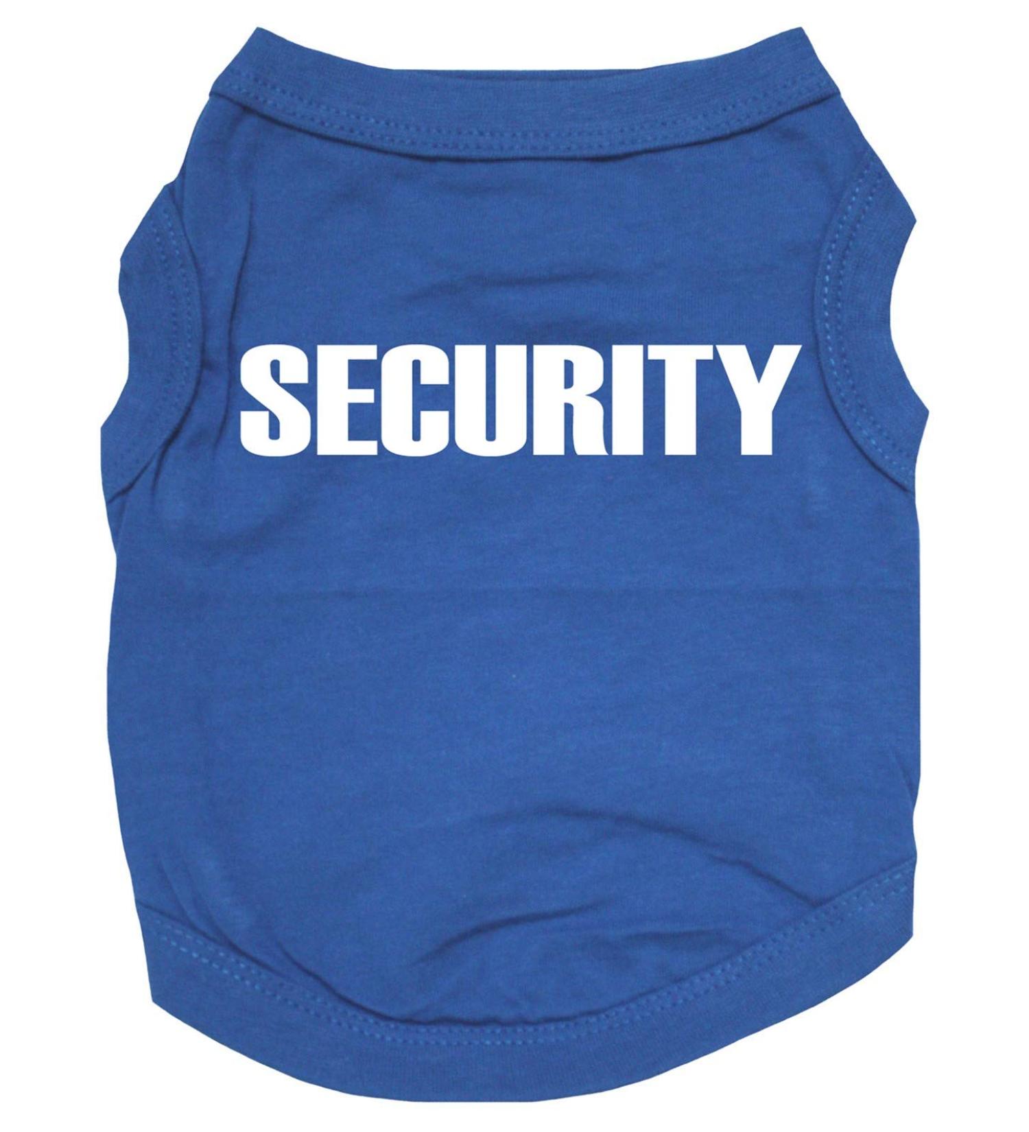 Petitebella Security Guard Puppy Dog Shirt (Royal Blue, Large) Large Royal Blue