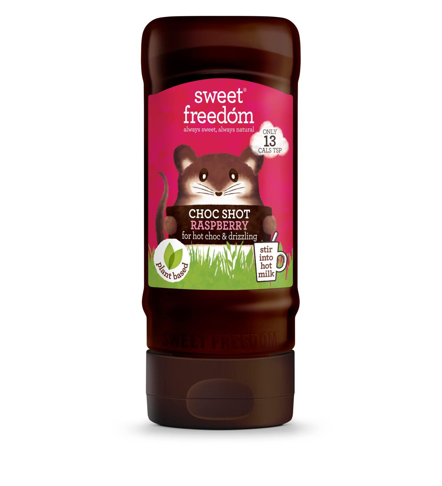 Sweet Freedom CHOC SHOT Raspberry - 13 Calories/Tsp - Vegan 320g - Buy Online on GoSupps.com
