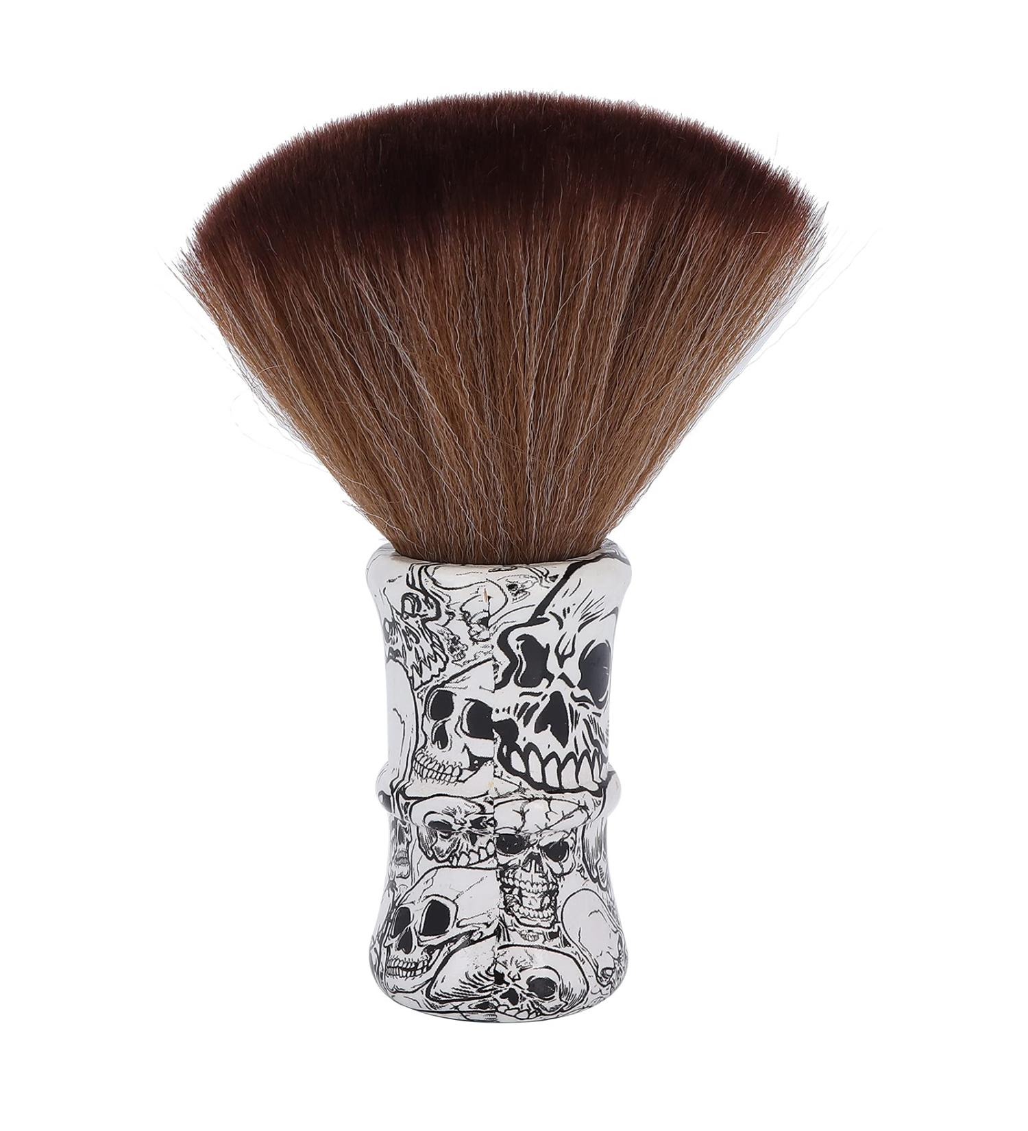 Buy Barber Brush Neck Duster | Soft Nylon Shaving Brush with Wooden Handle for Men - Perfect for Grooming & Hair Removal - Buy Online on GoSupps.com