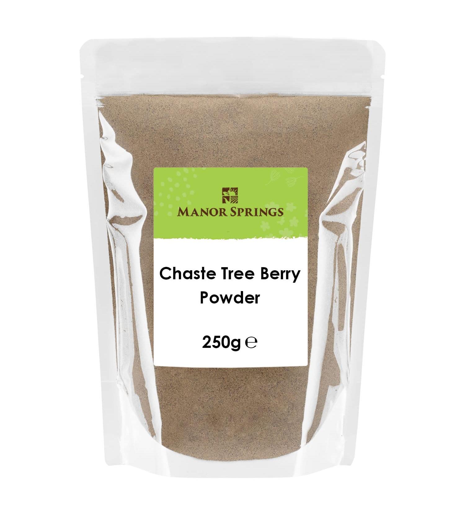 Chaste Tree Berry (Agnus Castus) Powder 250g by Manor Springs