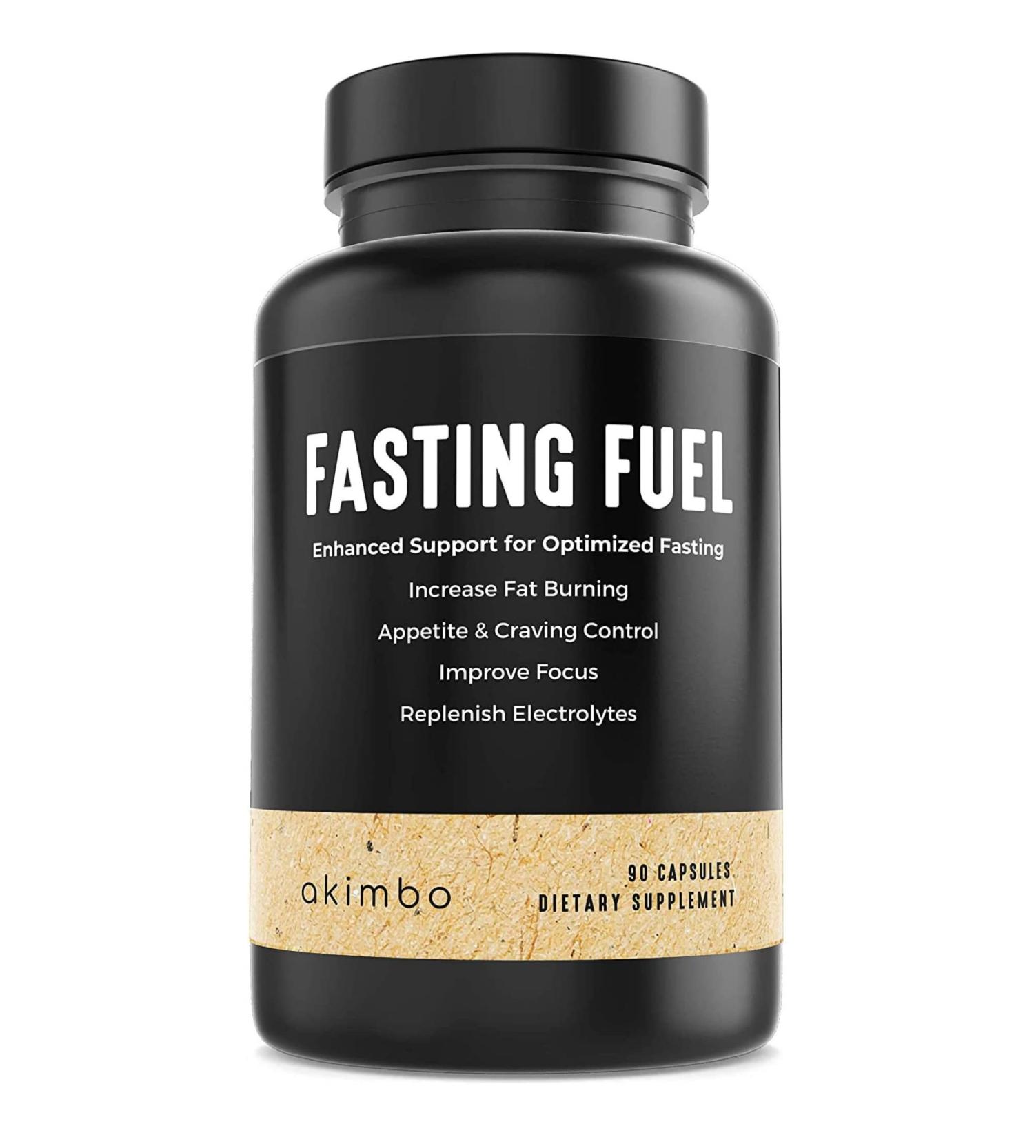 akimbo Fasting Fuel 2.0 - Intermittent Fasting Optimization Supplement - 90 Capsules - Buy Online on GoSupps.com