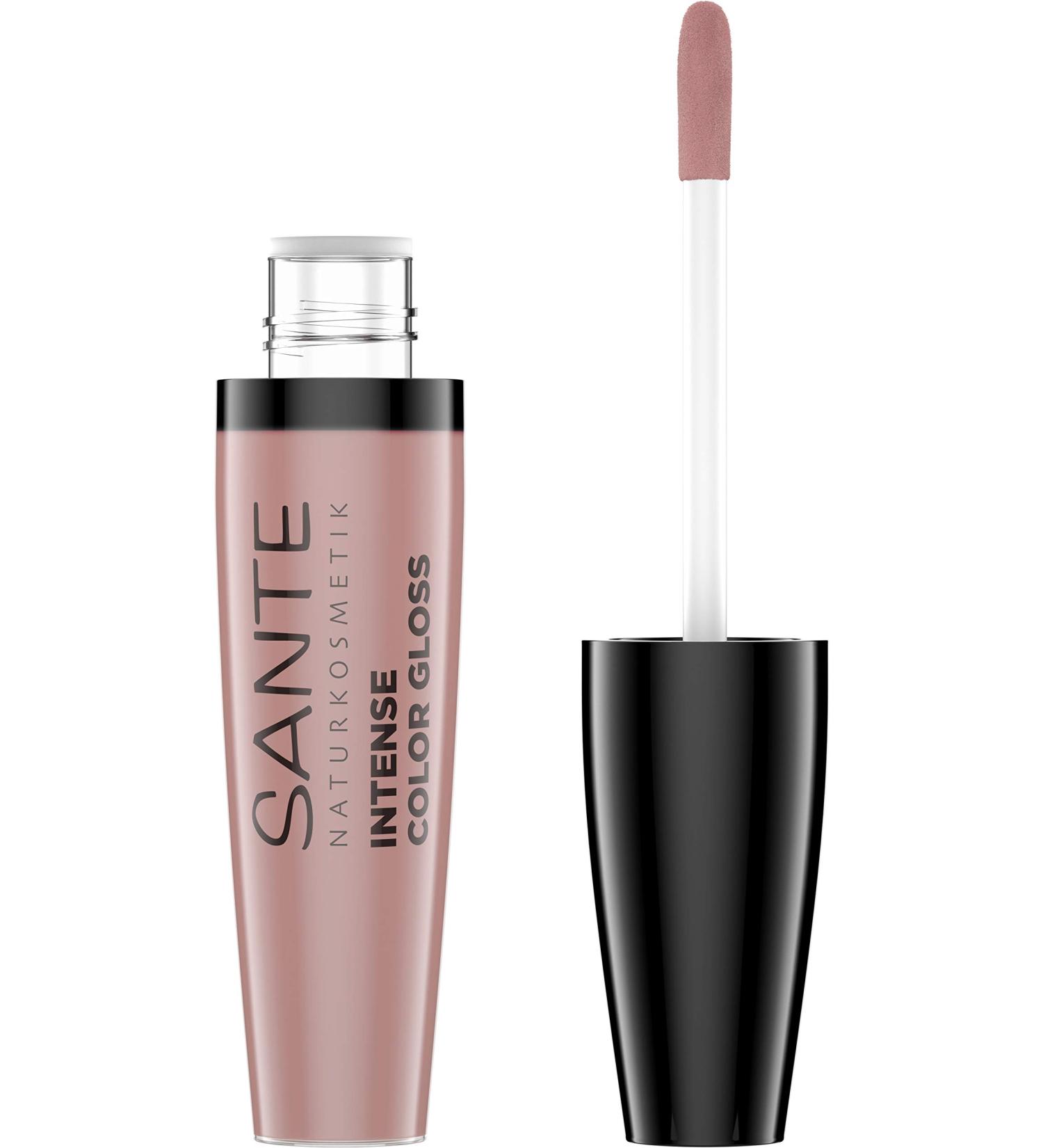Sante Intense Color Gloss 01 Style-Me-Nude - Vegan Lip Gloss with Shea Butter | Moisturizing Highly Pigmented 9ml | Natural Cosmetics - Buy Online on GoSupps.com