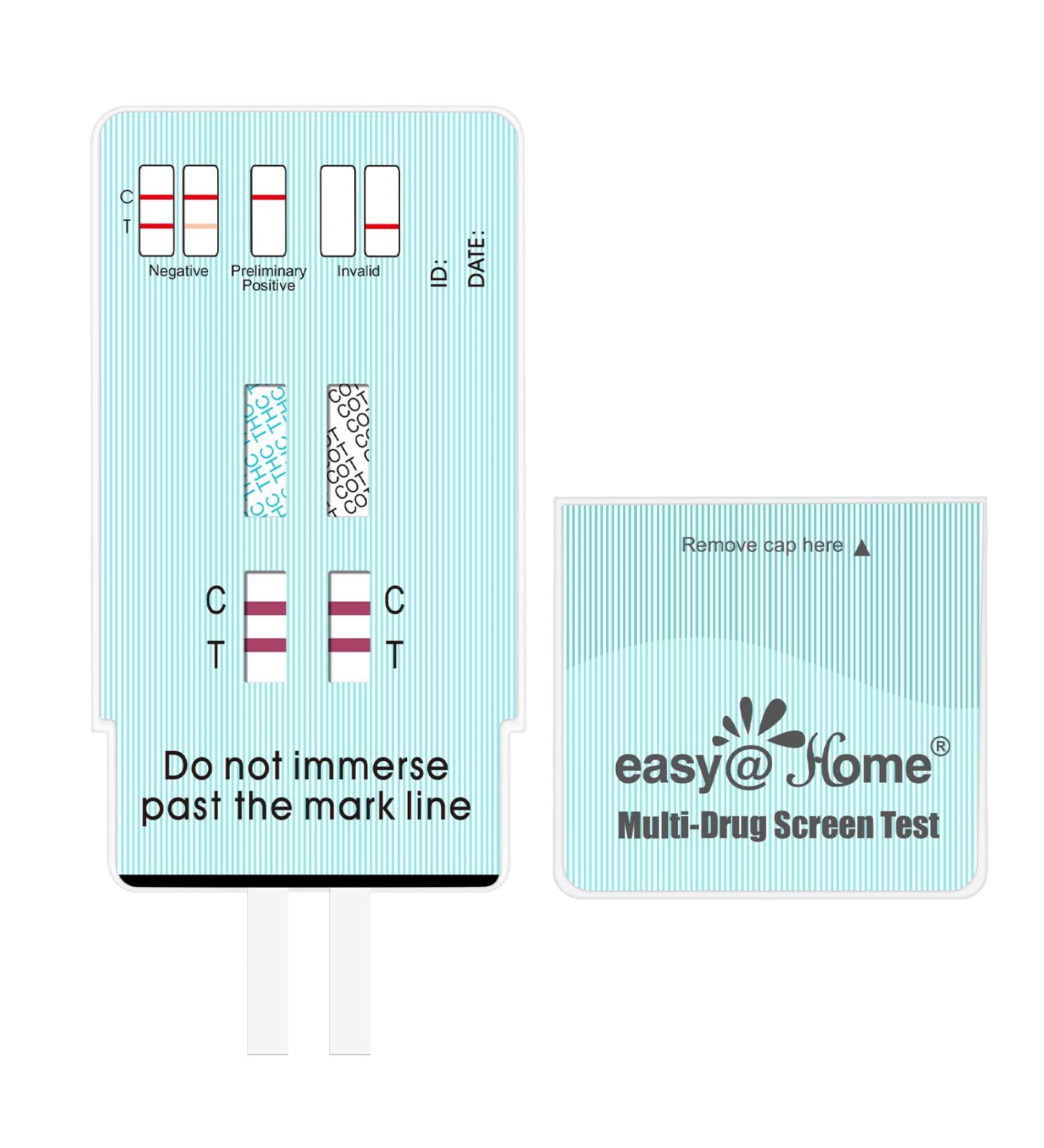 EasyHome 2 Panel Nicotine Cotinine Test Kit - Accurate Home Testing, Over The Counter - 15 Count - Buy Online on GoSupps.com