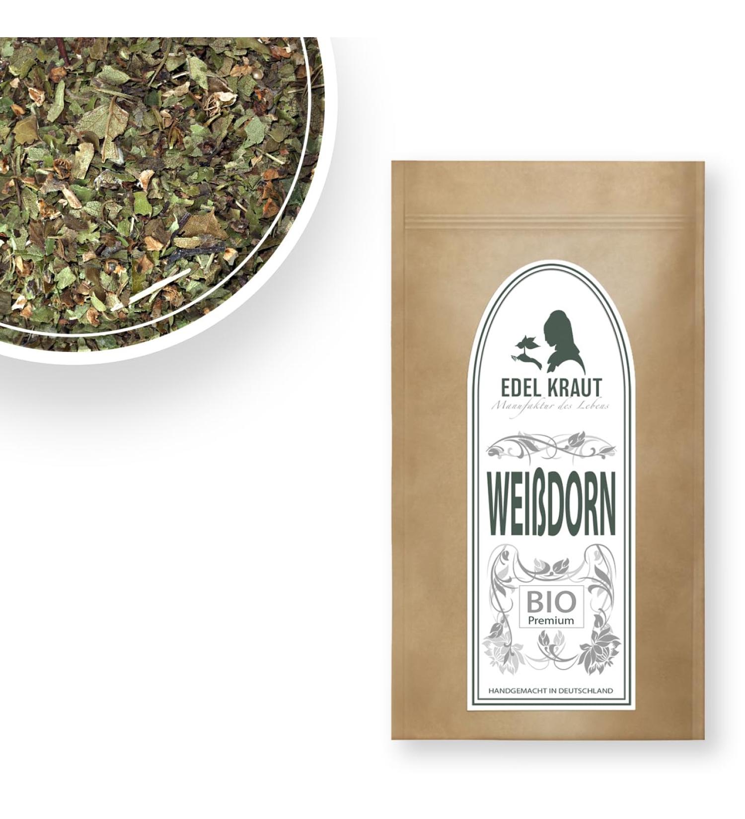 History Tea Bio 100g | Premium Hawthorn Leaves & Flowers | Additive-Free Crataegus Herbal Tea - Buy Online on GoSupps.com