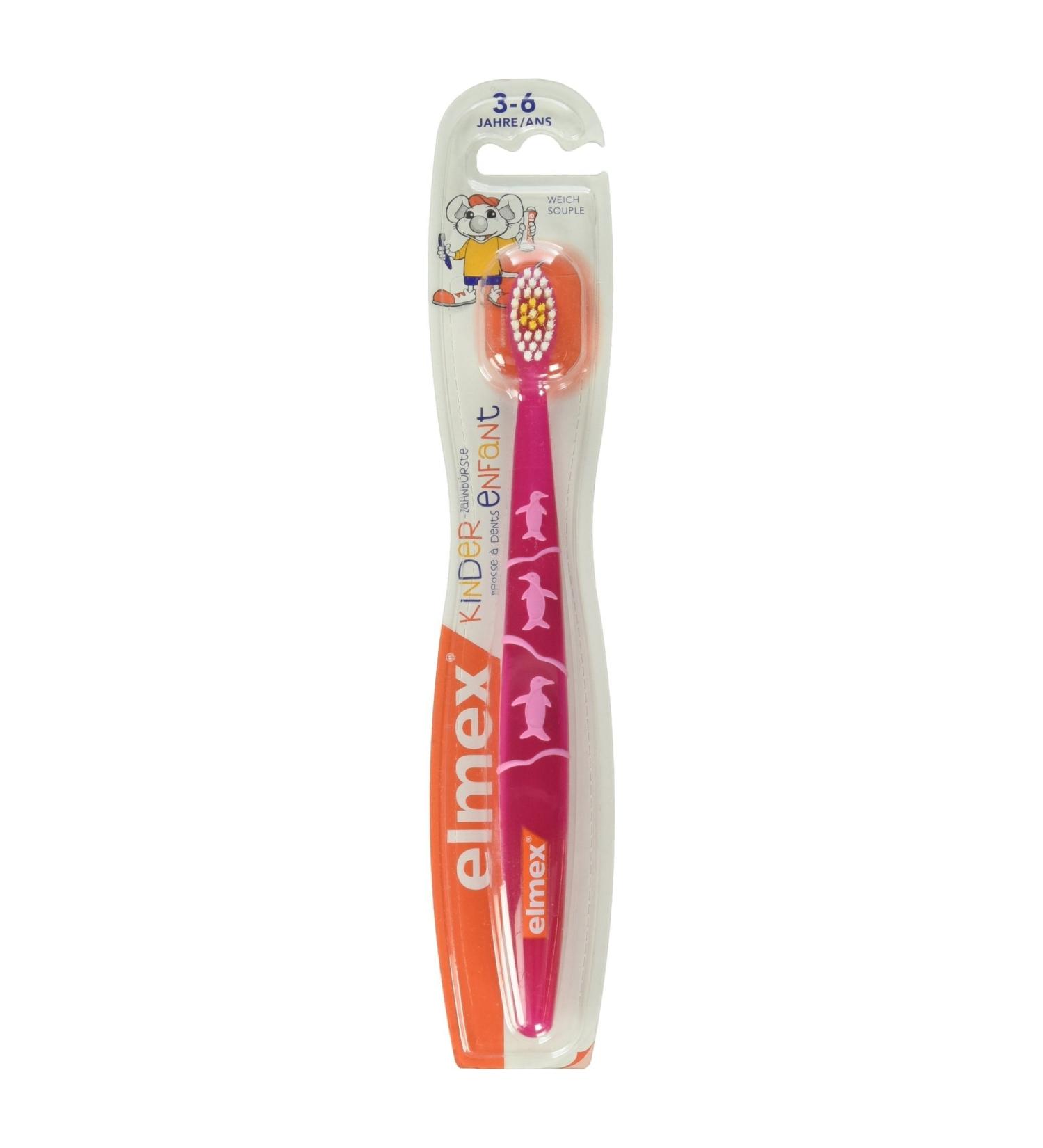 Buy elmex Children's Toothbrush for Ages 3-6 | Soft & Assorted | International Shipping - Buy Online on GoSupps.com
