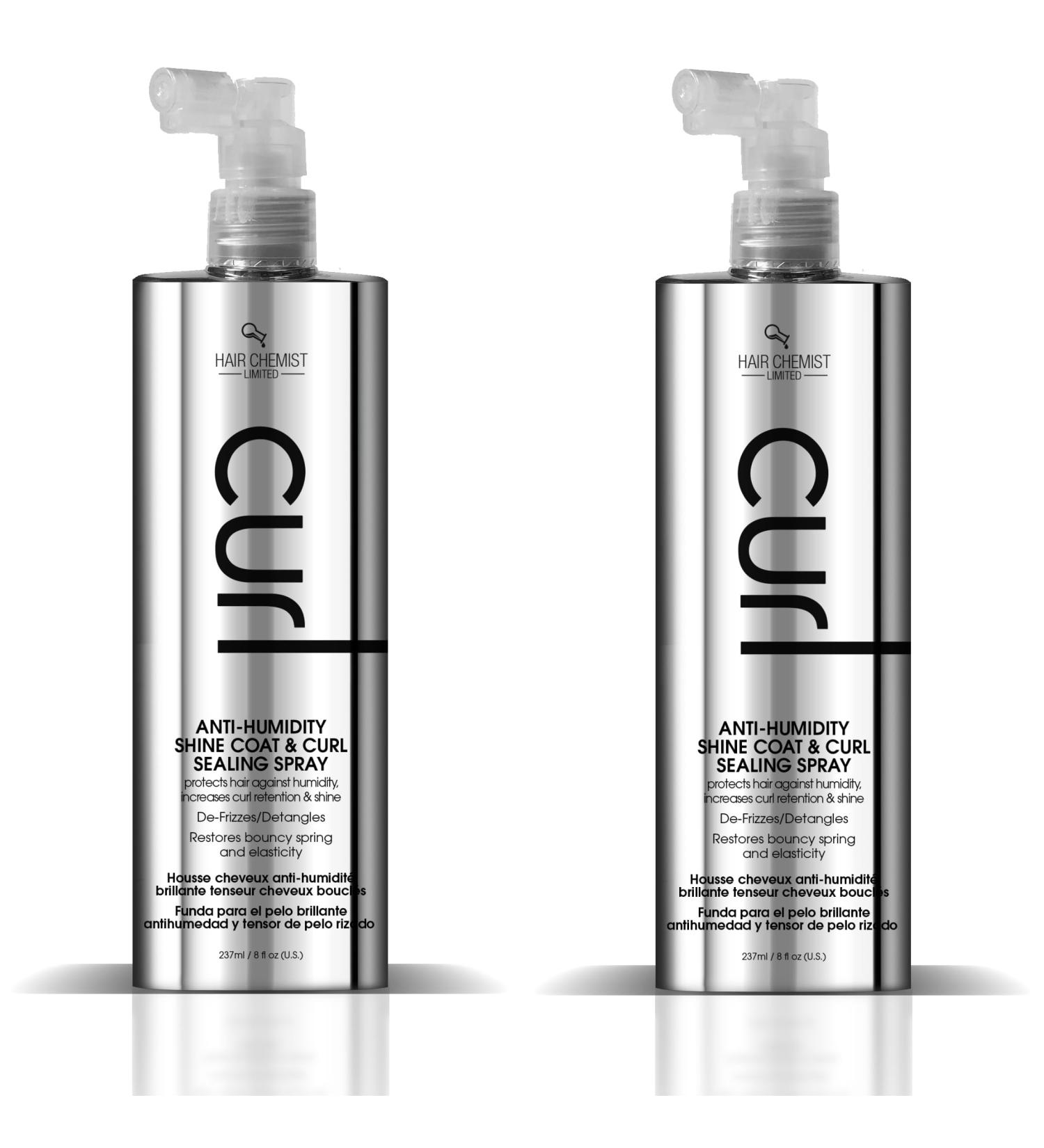 Hair Chemist CURL Anti Humidity Shine Coat & Curl Sealing Spray 8 oz. (Pack of 2) - Buy Online on GoSupps.com