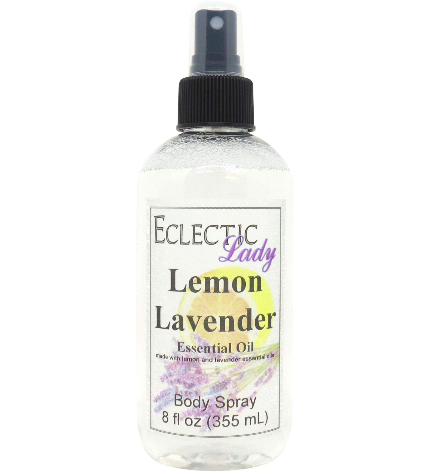 Lemon Lavender Essential Oil Body Spray - 8oz Refreshing Mist for Men & Women | Long Lasting Fragrance | Clean & Gentle Cologne - Buy Online on GoSupps.com