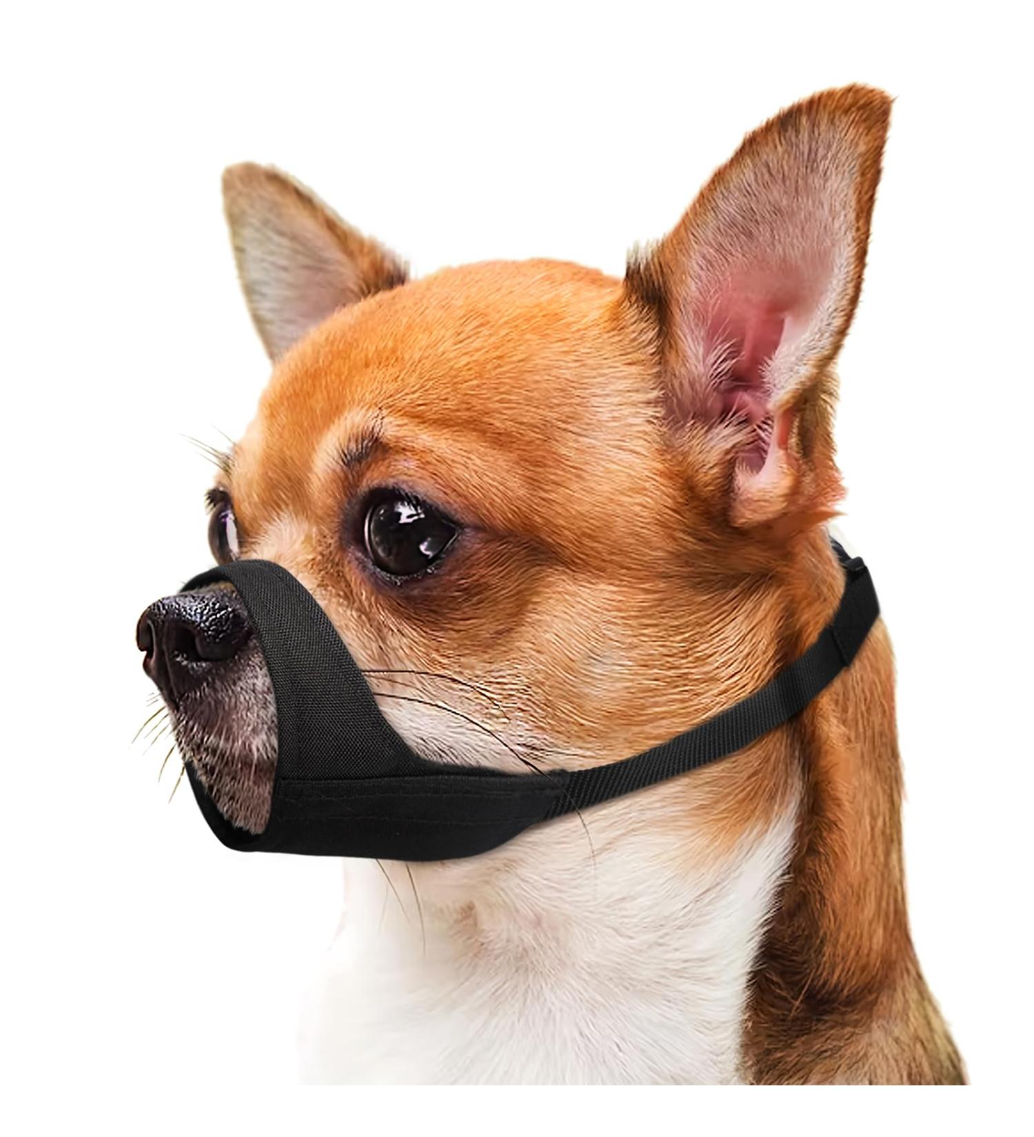 Mayerzon Soft Dog Muzzle for Short Snouts - XS Black | Perfect for Chihuahua Shih Tzu American Bulldog - Durable & Comfortable Fur Care - Buy Online on GoSupps.com