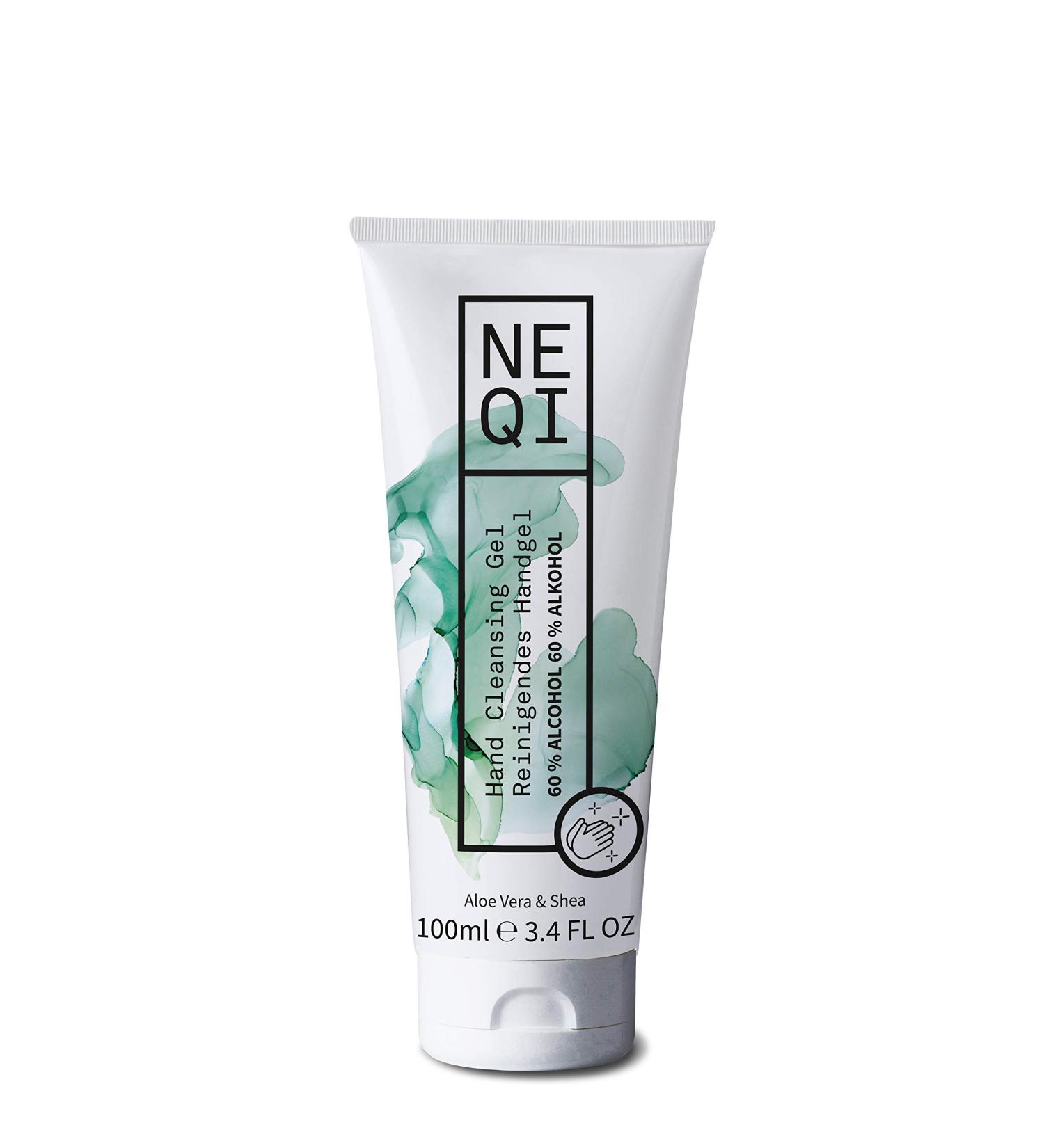 neqi Hand Cleansing Gel 100ml | 60% Alcohol | Kills 99.9% of Bacteria | Aloe Vera & Shea - Buy Online on GoSupps.com