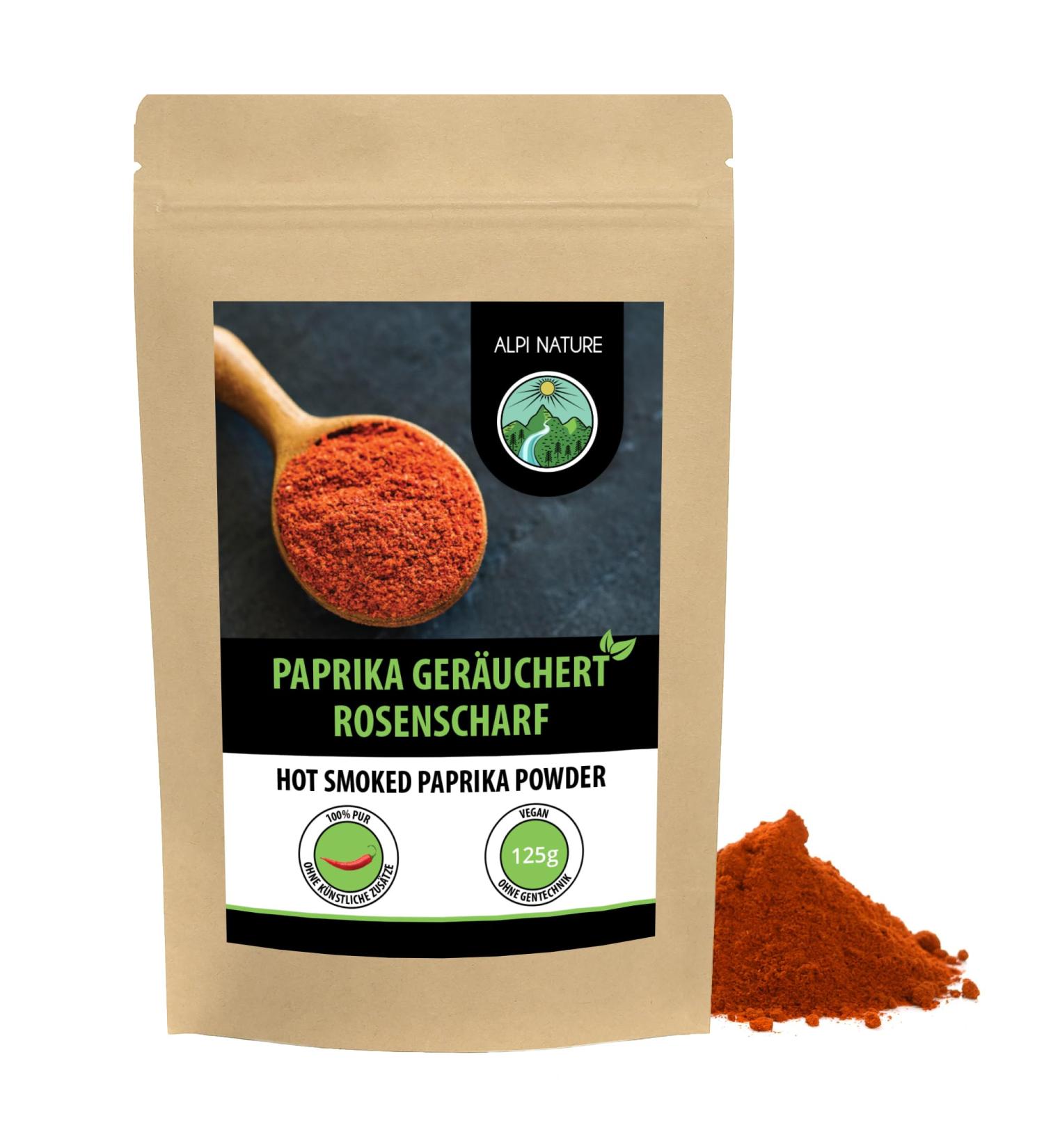 Paprika Rose - Sharp Smoked (125g) | Authentic Spanish Paprika Powder in Resealable Packaging | International Shipping Available - Buy Online on GoSupps.com