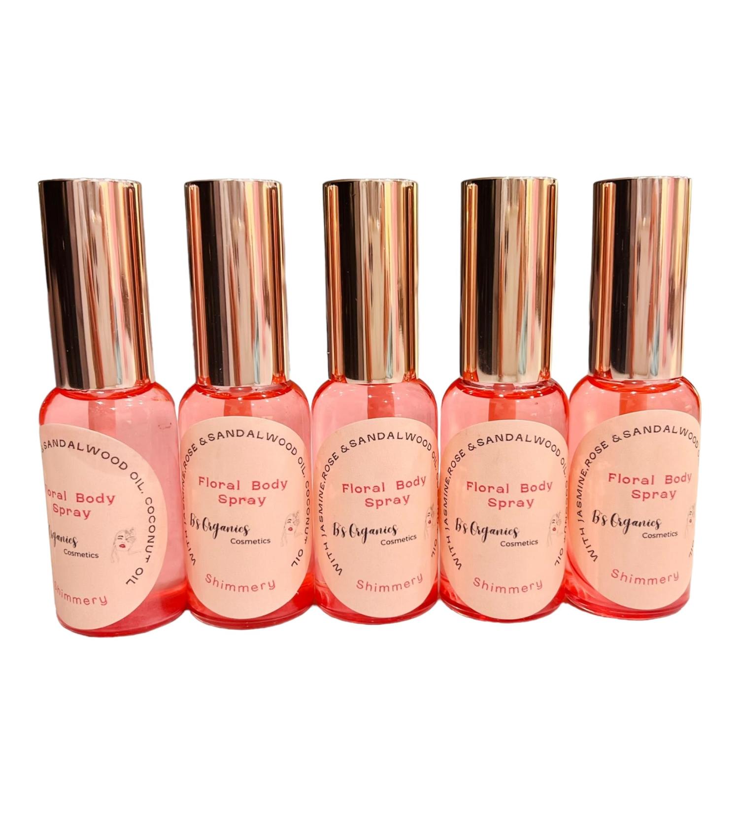 Organic Body Spray Deep Moisturizing with Sandalwood Rose and Jasmine Essential Oils Vitamin E Preservative Free Chemical Free - Buy Online on GoSupps.com