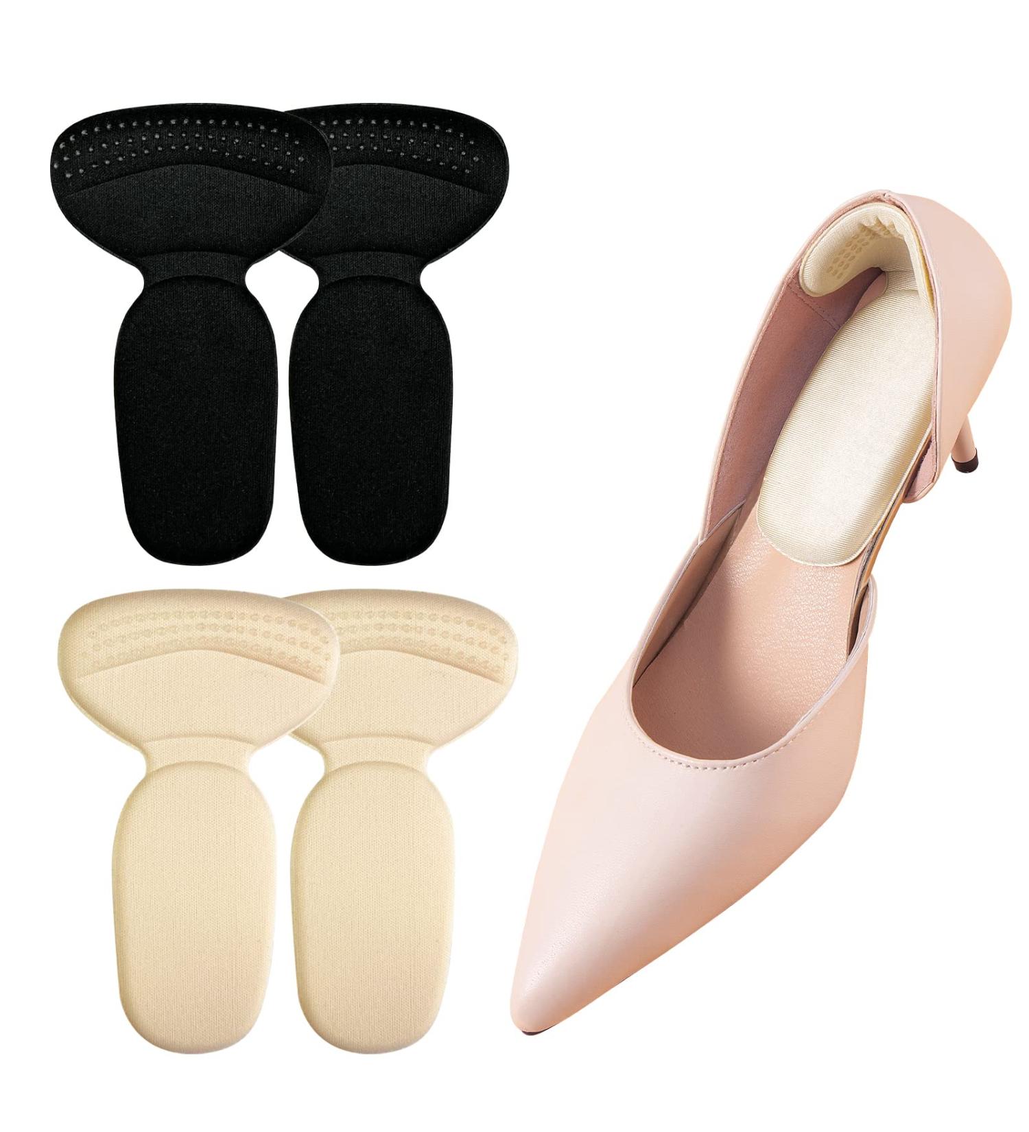 Women's Heel Grips & Pads (4 Pairs) - Prevent Heel Pains, Blisters & Improve Shoe Fit | Multicolor Heel Protectors - Buy Online on GoSupps.com