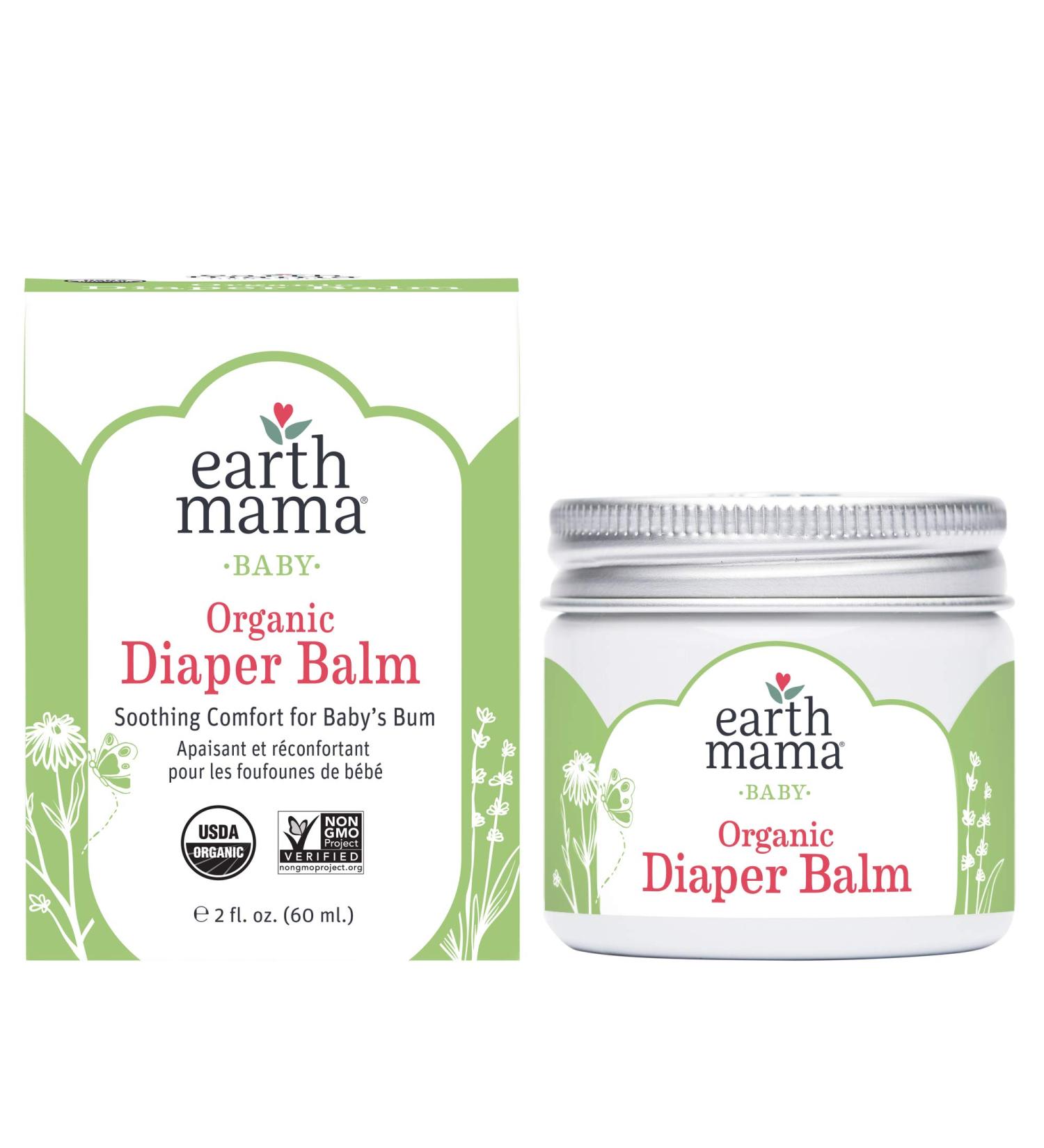 Earth Mama Baby Organic Diaper Balm 2 fl oz (60 ml) - Buy Online on GoSupps.com