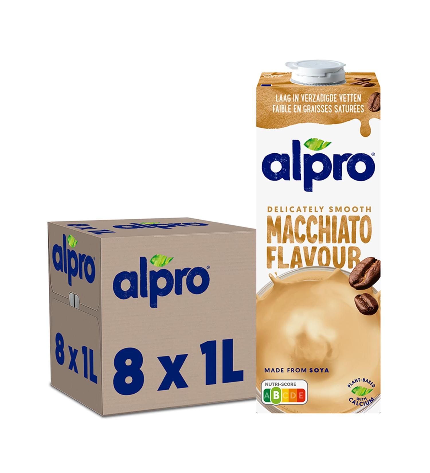 Alpro - Boisson V g tale - Soja Macchiato - 1L - Lot de 8x1L - Buy Online on GoSupps.com