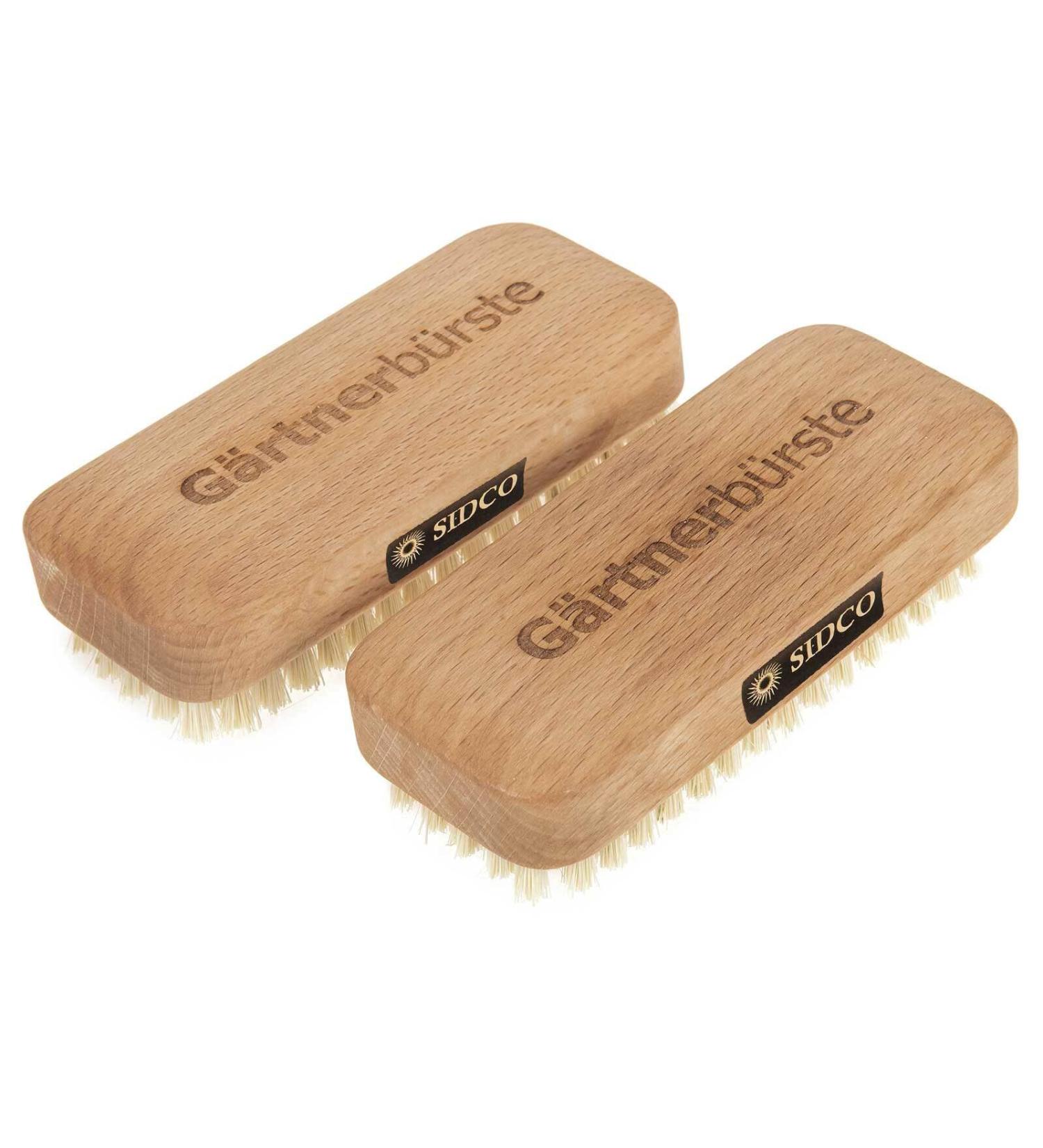 SIDCO Gardeners Brush Set - 2 Nail & Hand Washing Brushes for Craftsmen - Premium Wood Cleaning Tools - Buy Online on GoSupps.com